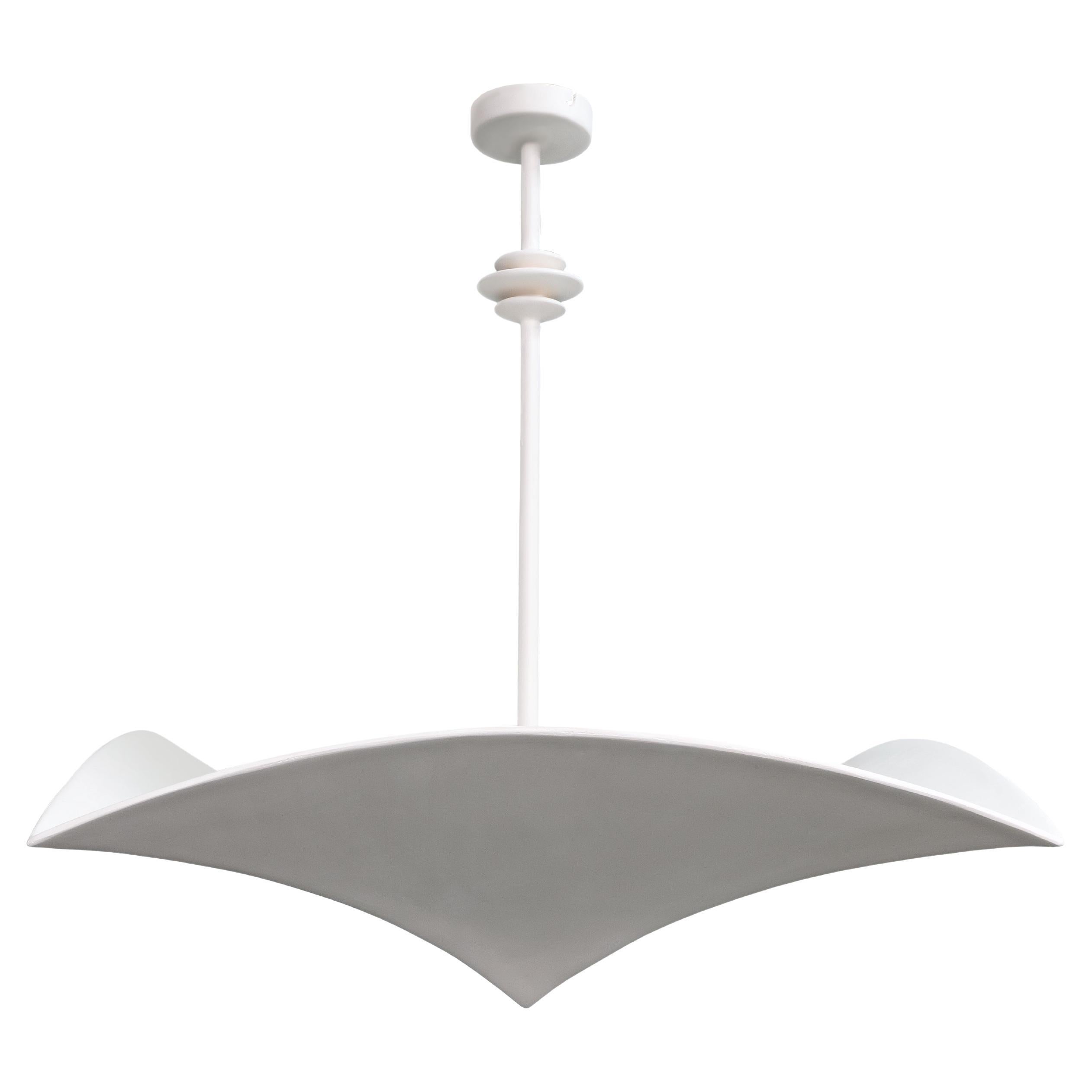 The ‘Veris’ pendant by Benediko Design is a sculptural lighting piece that embodies organic minimalism. With its clean, architectural silhouette and subtly textured surface, it serves as both functional lighting and an artistic
