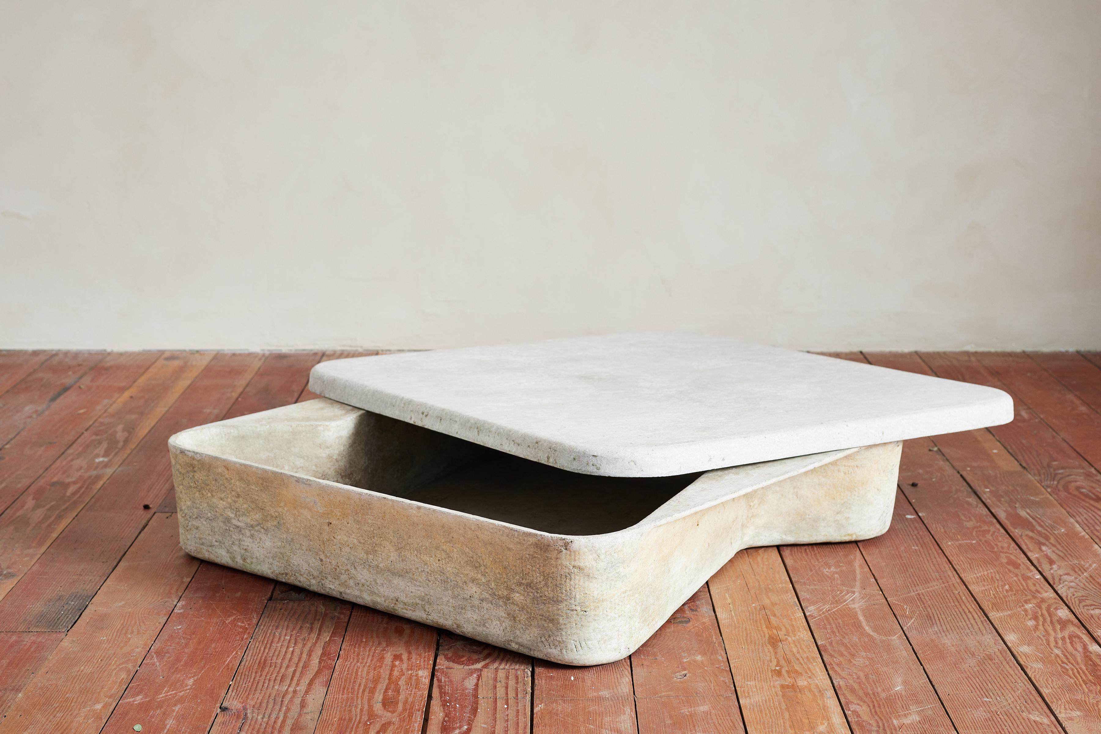 Concrete Sculptural Willy Guhl Table/Sandbox