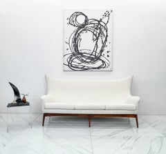 Sculptural Wingback Sofa by H.W. Klein for Bramin Mobler of Denmark, 1950's