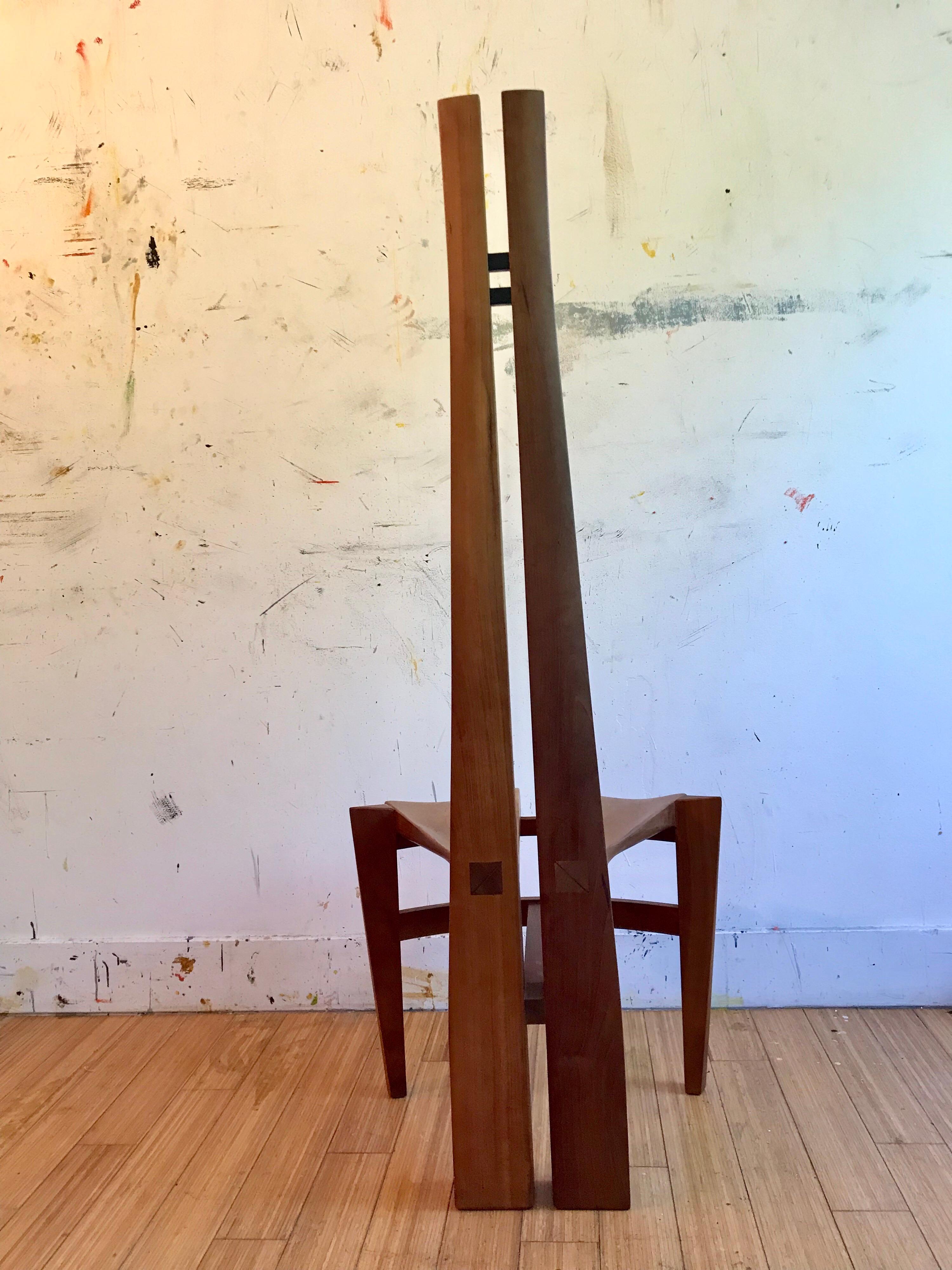 Studio Crafted Artisan Wood Accent Chair, 1996 4
