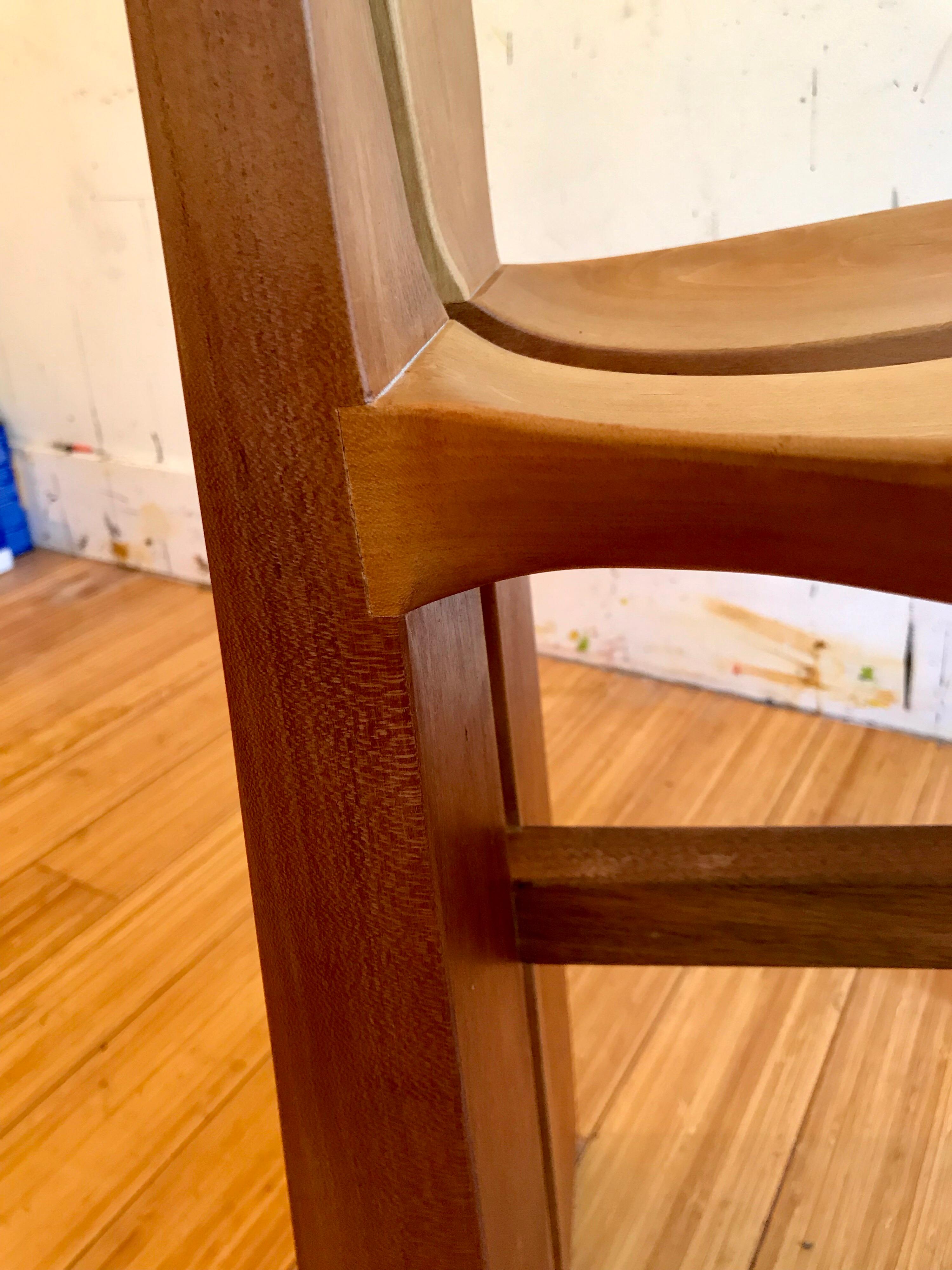 Studio Crafted Artisan Wood Accent Chair, 1996 5