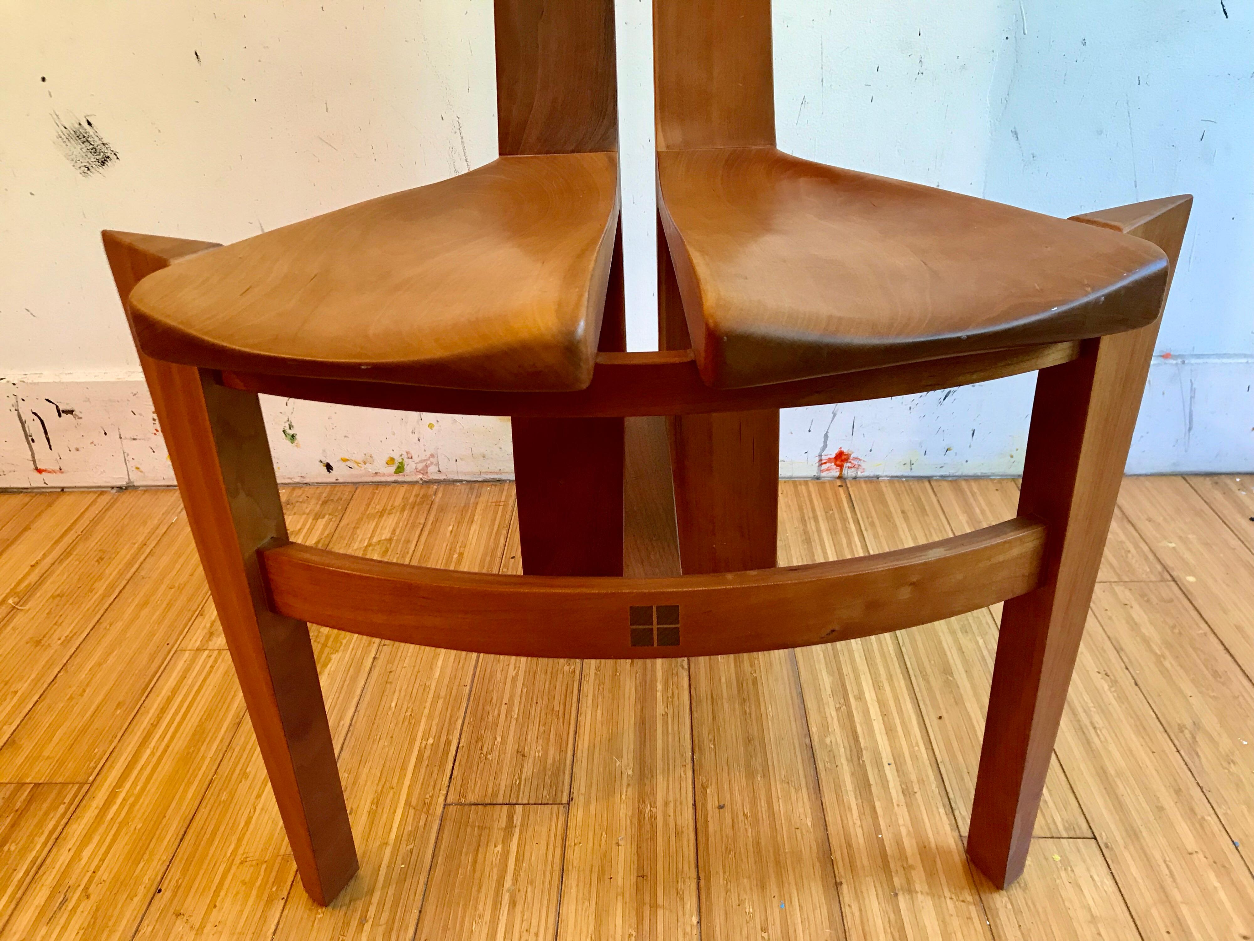 Studio Crafted Artisan Wood Accent Chair, 1996 8