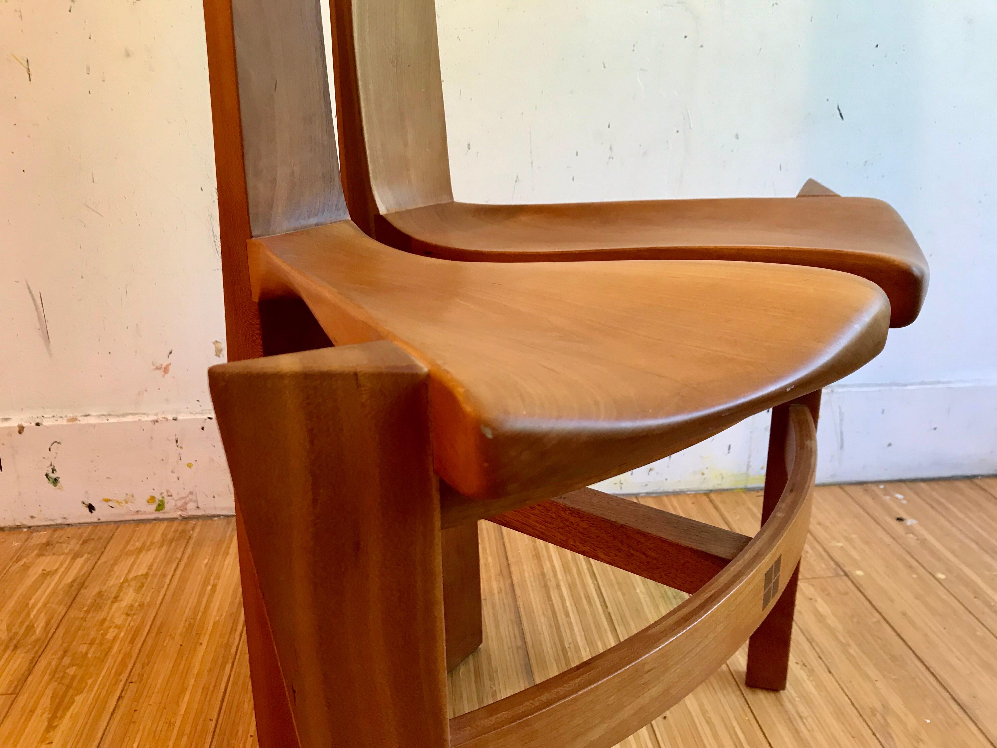 Studio Crafted Artisan Wood Accent Chair, 1996 9