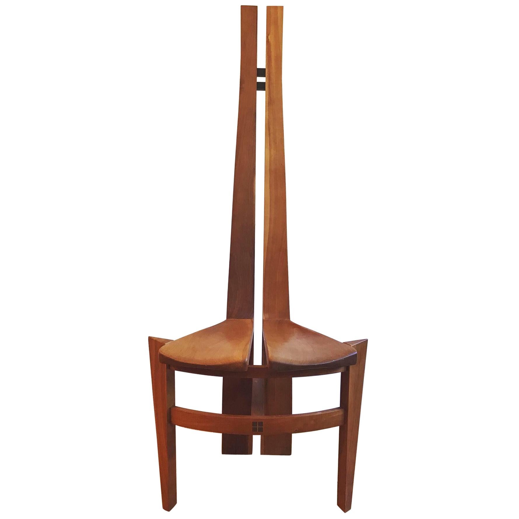 Studio Crafted Artisan Wood Accent Chair, 1996