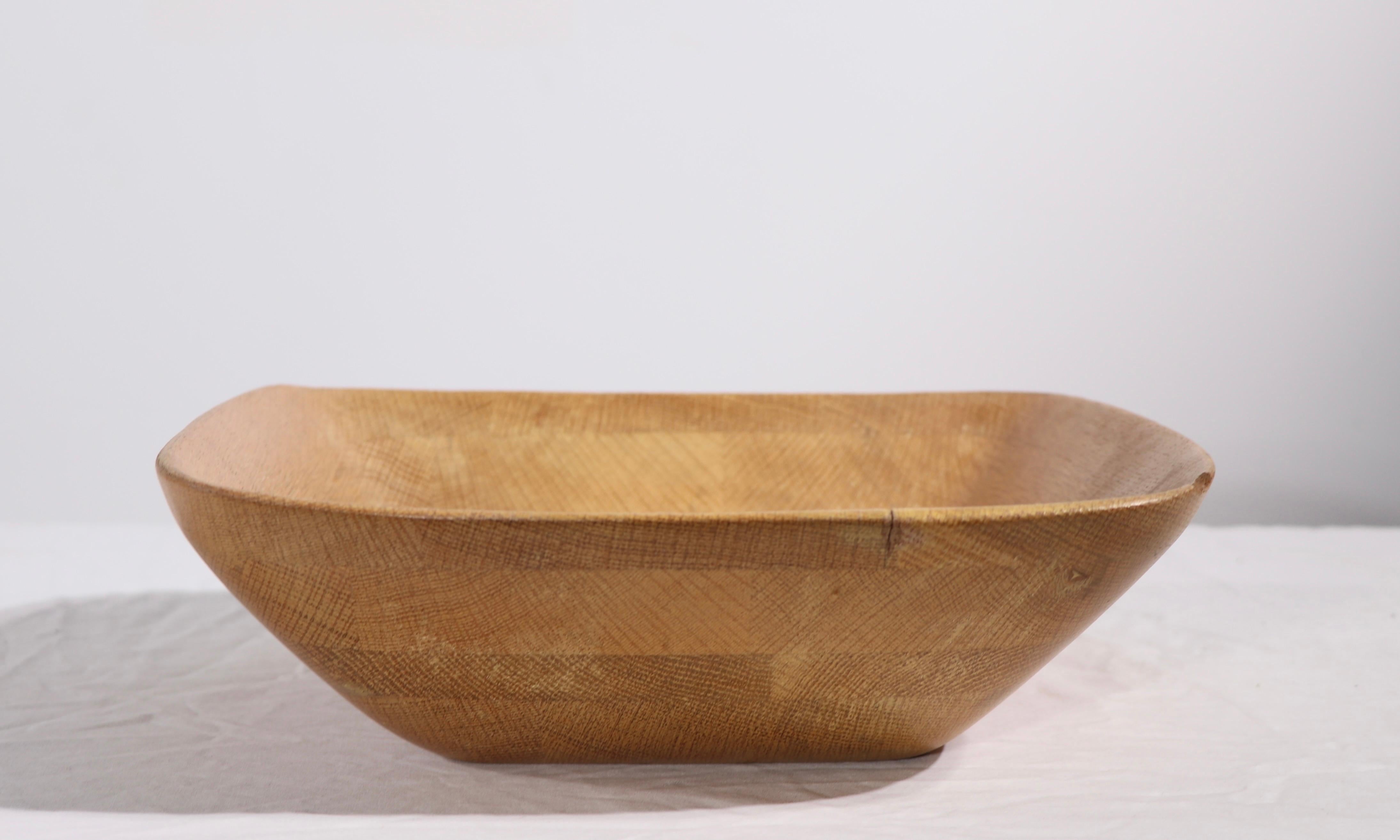 Mid-Century Modern Sculptural Wood Bowl by Mary Wright, Klise For Sale