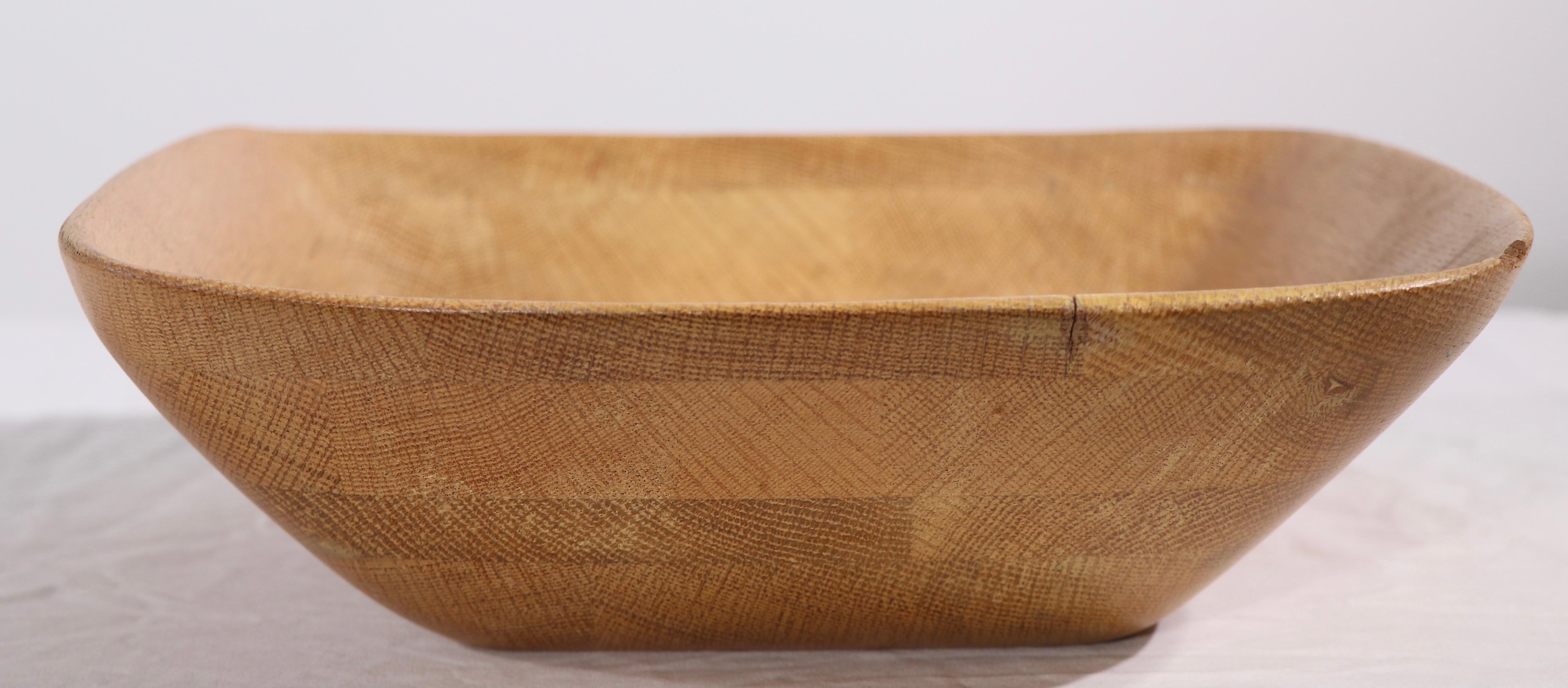 American Sculptural Wood Bowl by Mary Wright, Klise For Sale