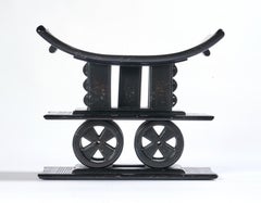 Sculptural Wooden Ashanti Stool by Interior Craft