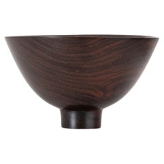 Sculptural Turned Wooden Bowl by Master Craftsman Ray Key in Cocobolo 1990s