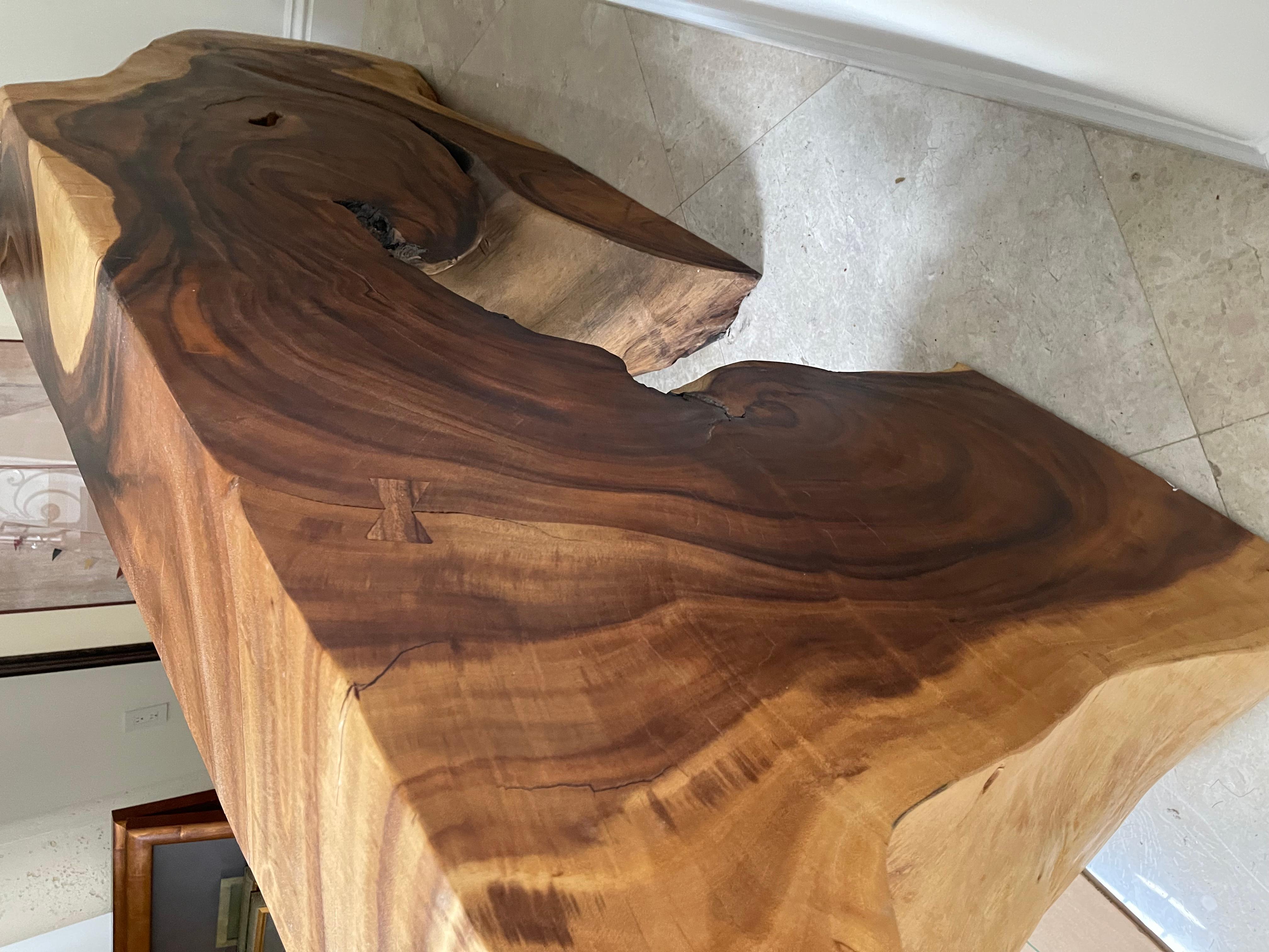 Sculptural Wooden Console For Sale 2