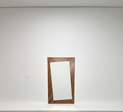 Specchio scultoreo in legno attribuito a Tobia Scarpa per Maxalto, Italia, anni '70