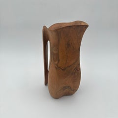Sculptural wooden pitcher in the style of Alexandre Noll – French work, 1950s