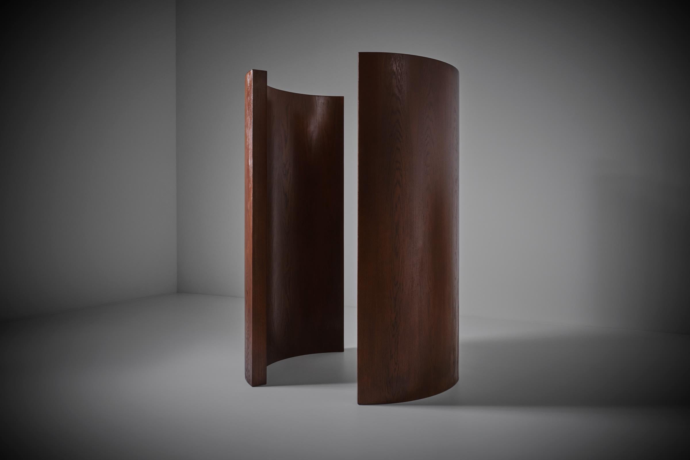 Sculptural wooden Room Dividers, 1960s In Good Condition In Rotterdam, NL
