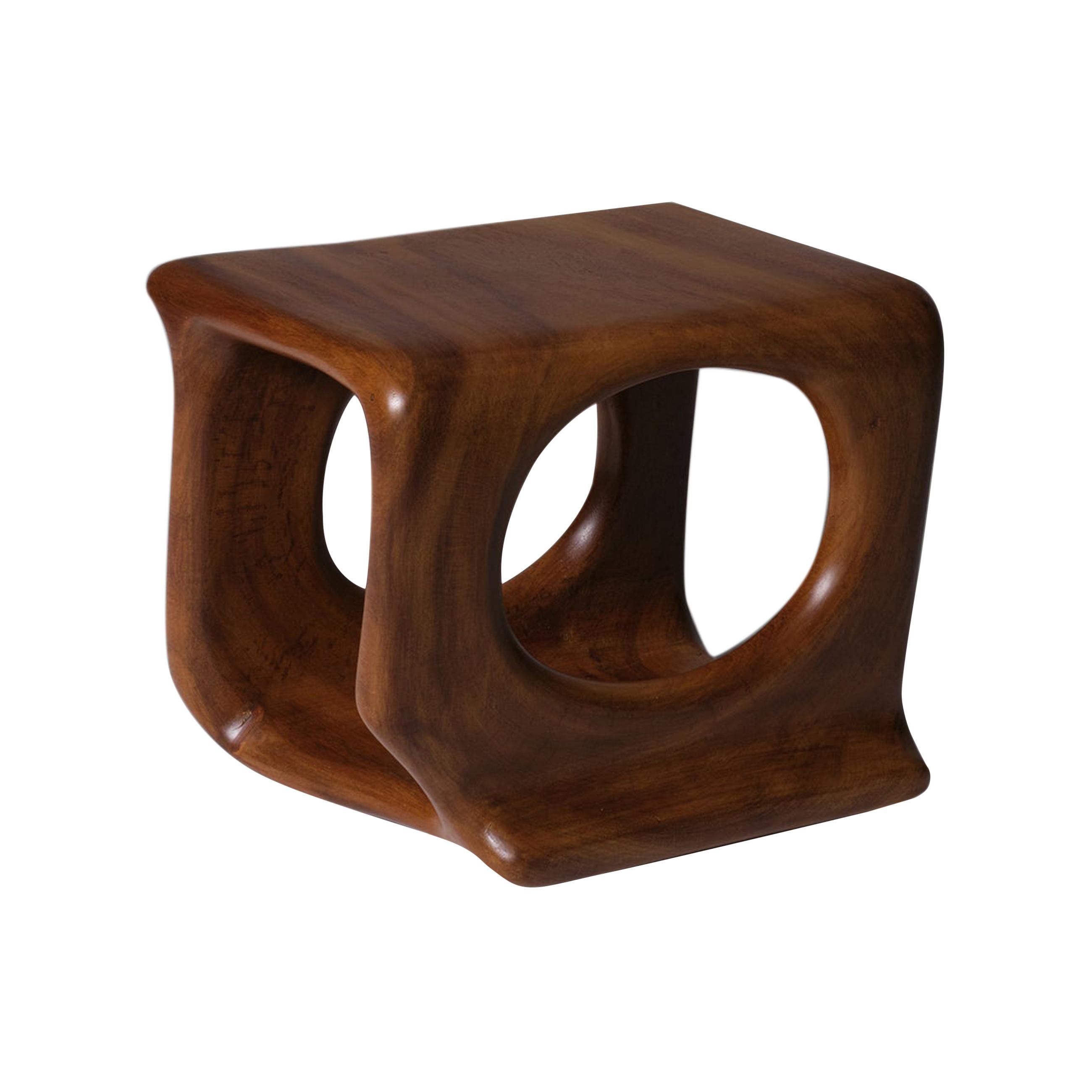 Sculptural Wooden Side Table, 1970’s