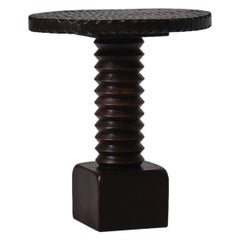 Sculptural Wooden Side Table, France, 1940s Sculptural Wooden Side Table, France, 1940s