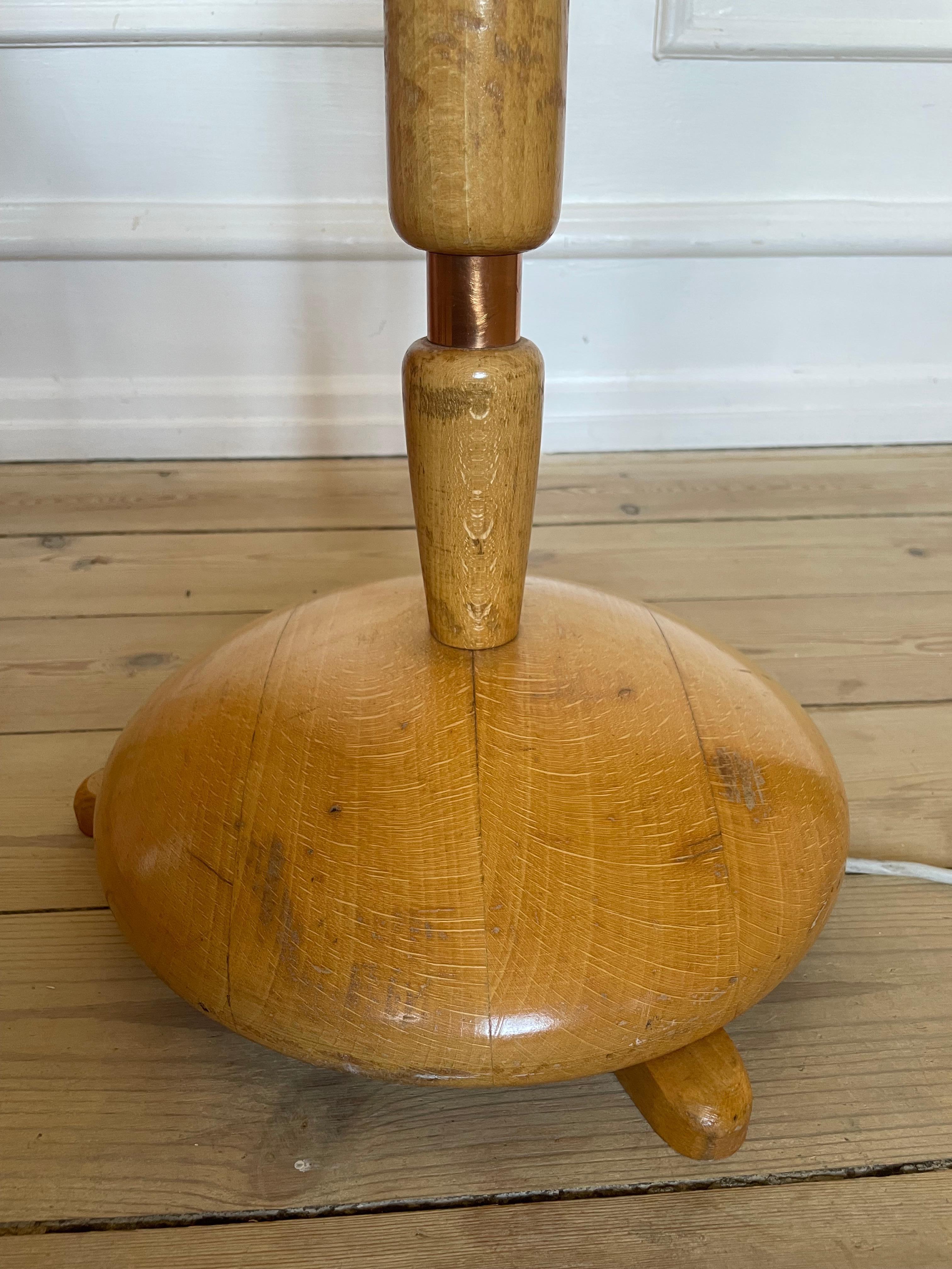 Sculptural Wooden Swedish Modern Floor Lamp, 1950s 5