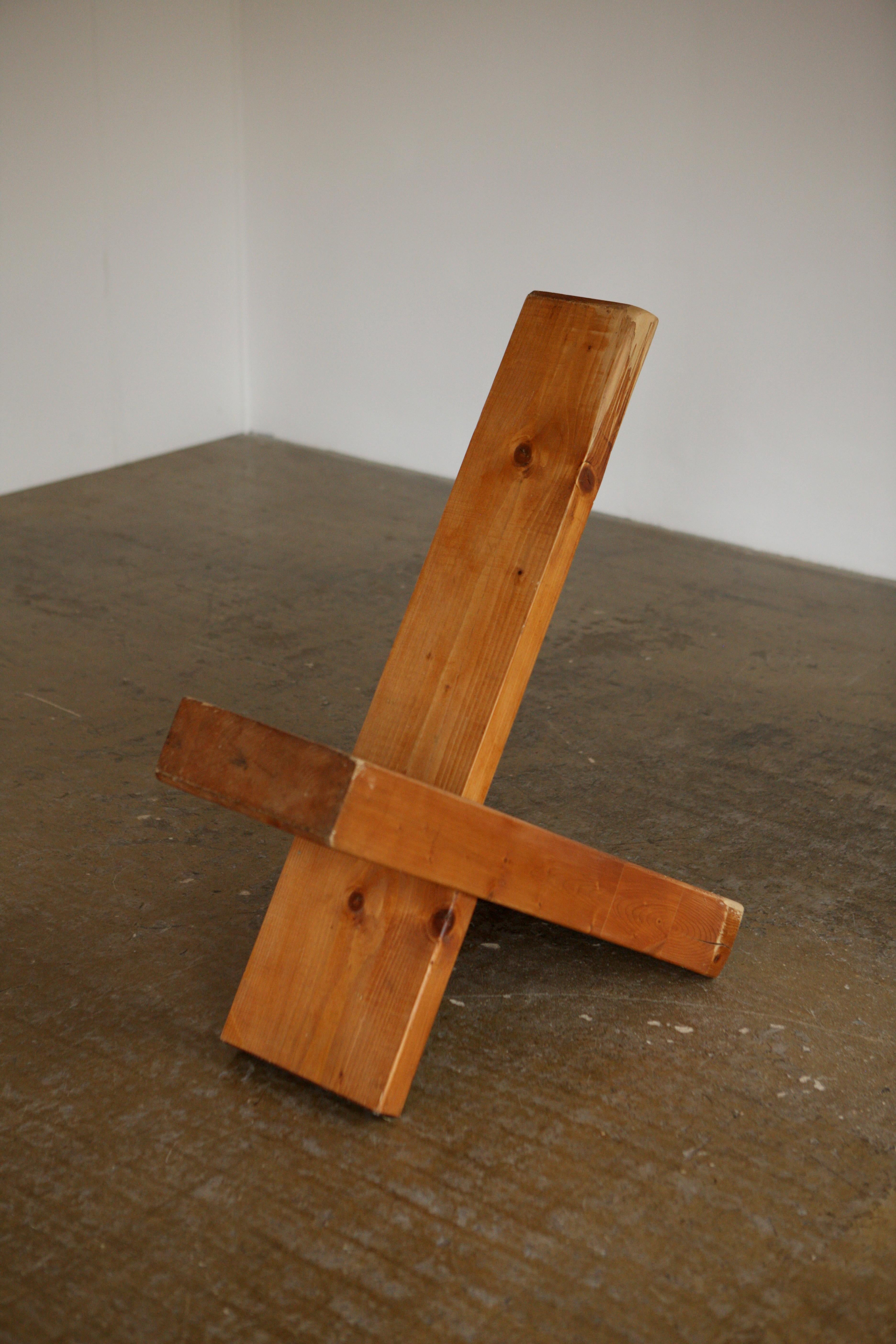 Sculptural Wooden Two Piece Chair In Good Condition In London, GB