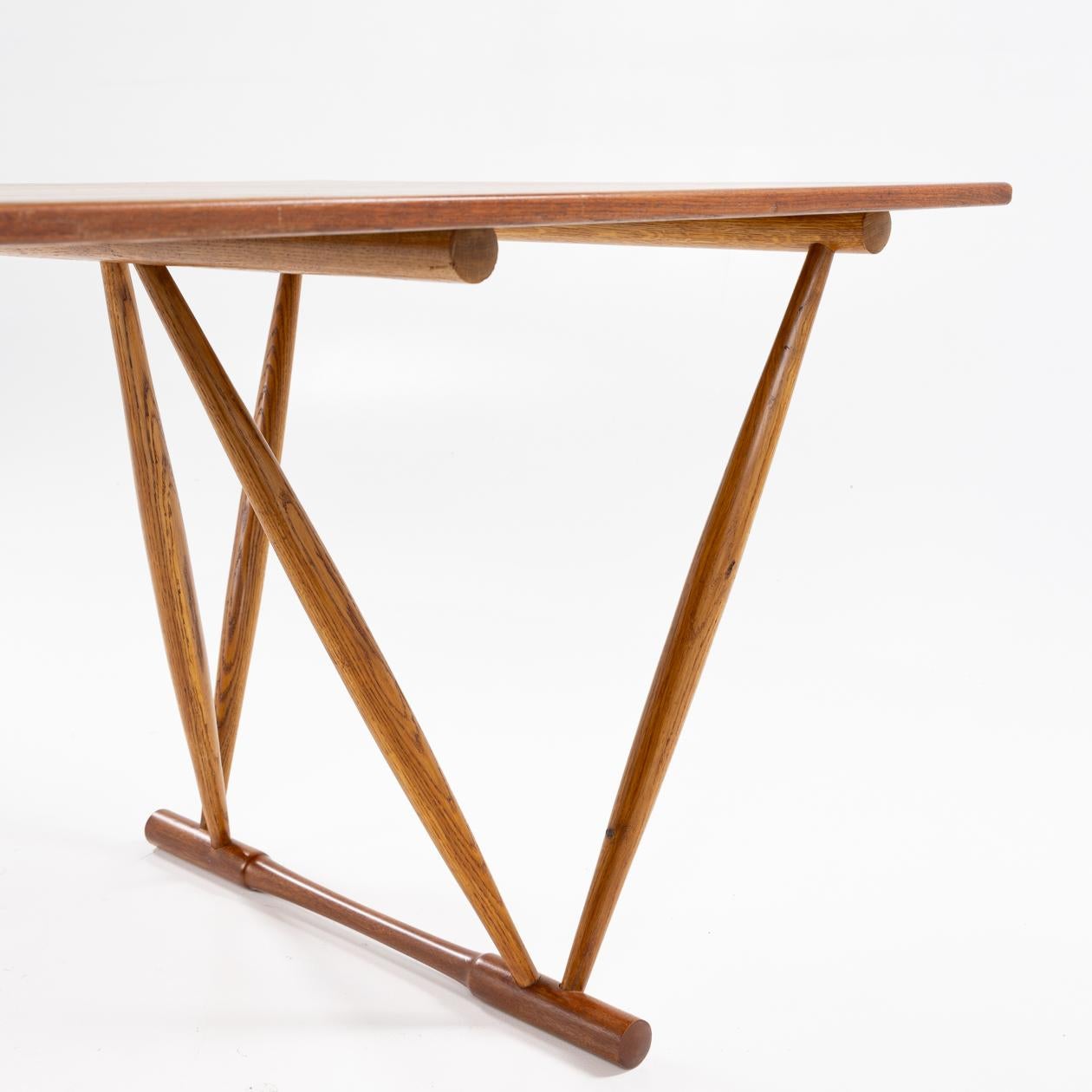 Patinated Sculptural work/dining table by Frode Holm For Sale