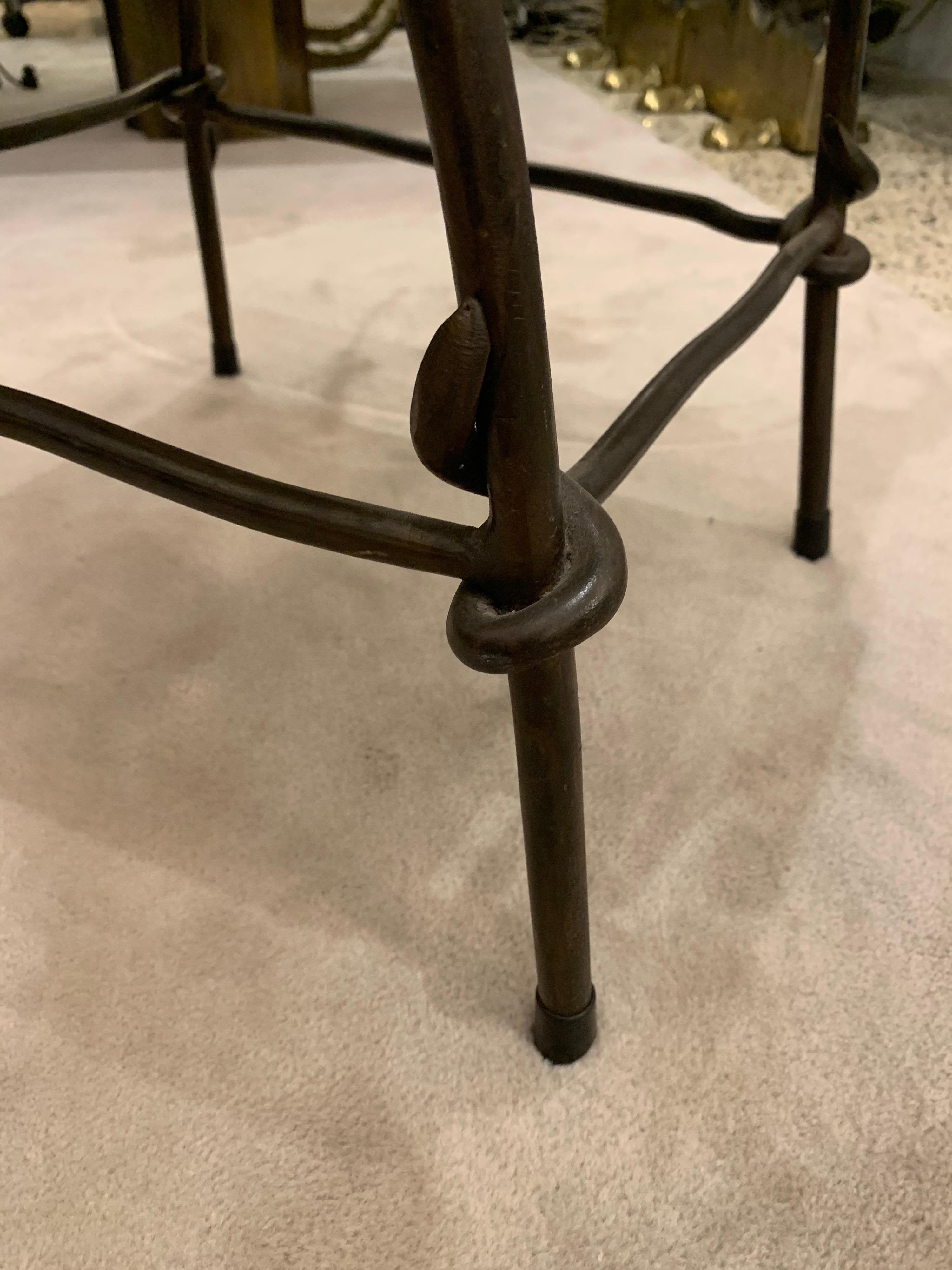 Sculptural Wrought Iron Accent/ Desk Chair at 1stDibs | wrought iron ...