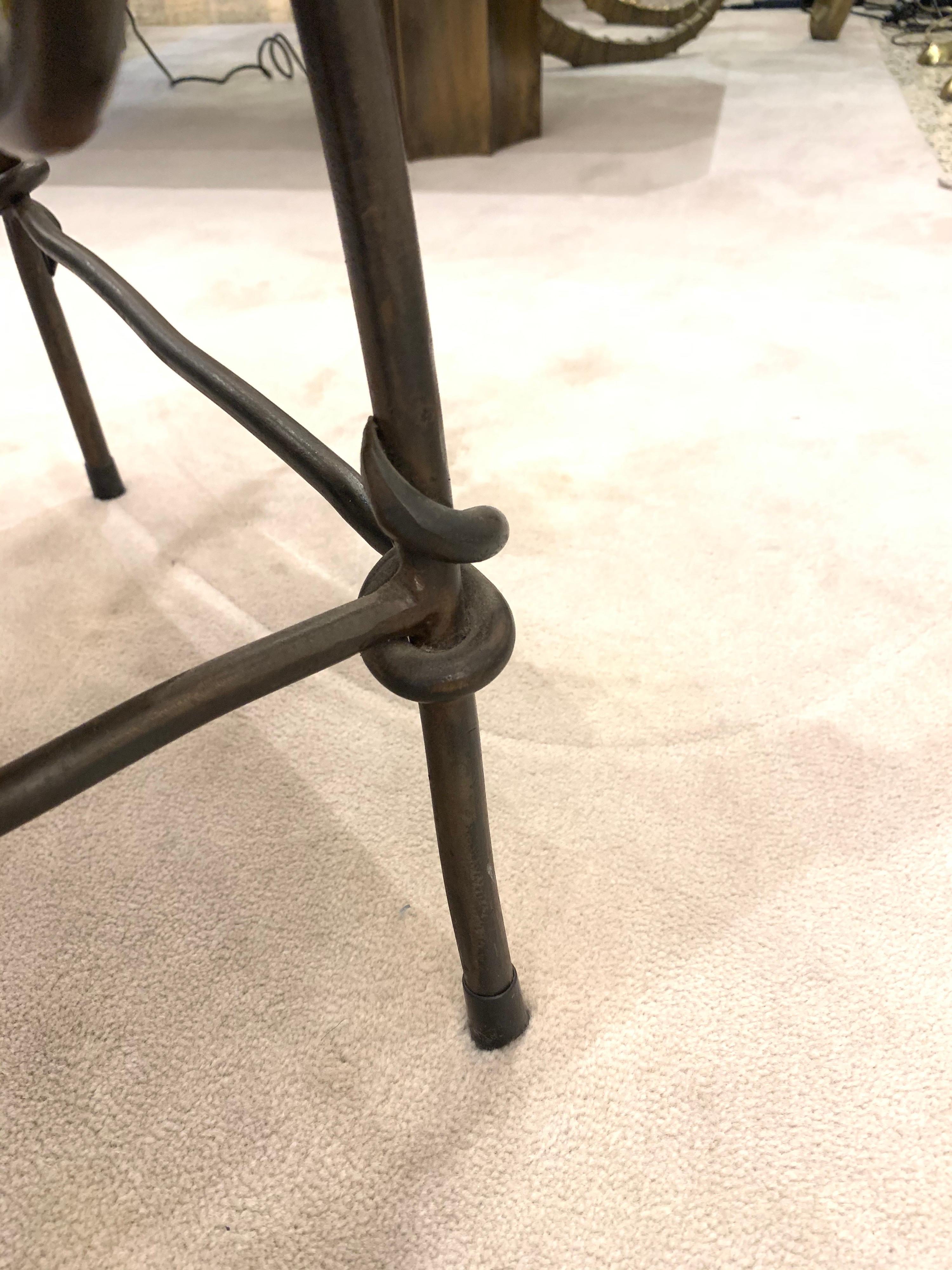 Sculptural Wrought Iron Accent/ Desk Chair at 1stDibs | wrought iron ...