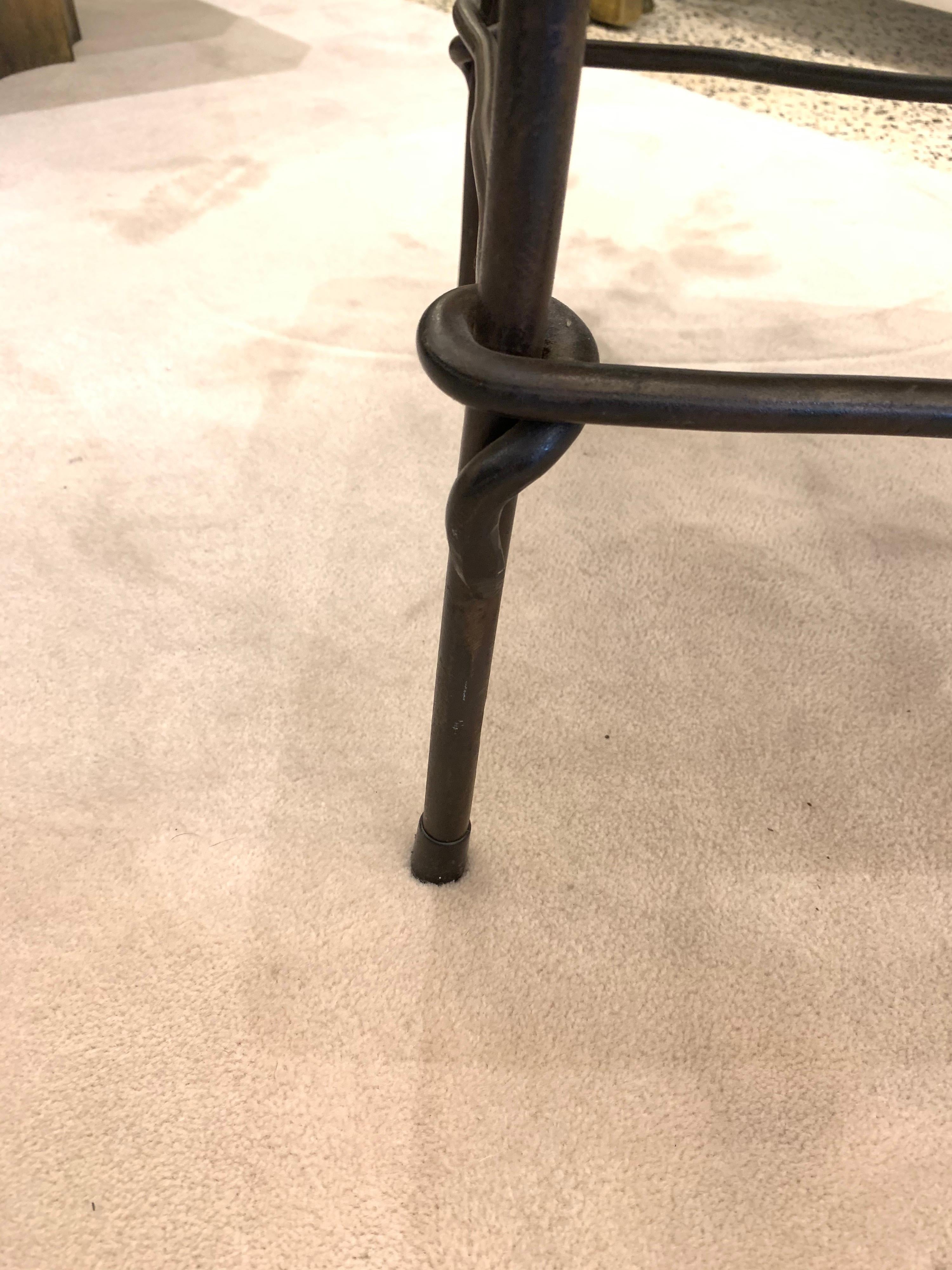 Sculptural Wrought Iron Accent/ Desk Chair at 1stDibs | wrought iron ...