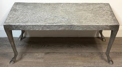 Sculptural Zoomorphic Cast Zinc Alloy Coffee Table Manner of John Dickinson