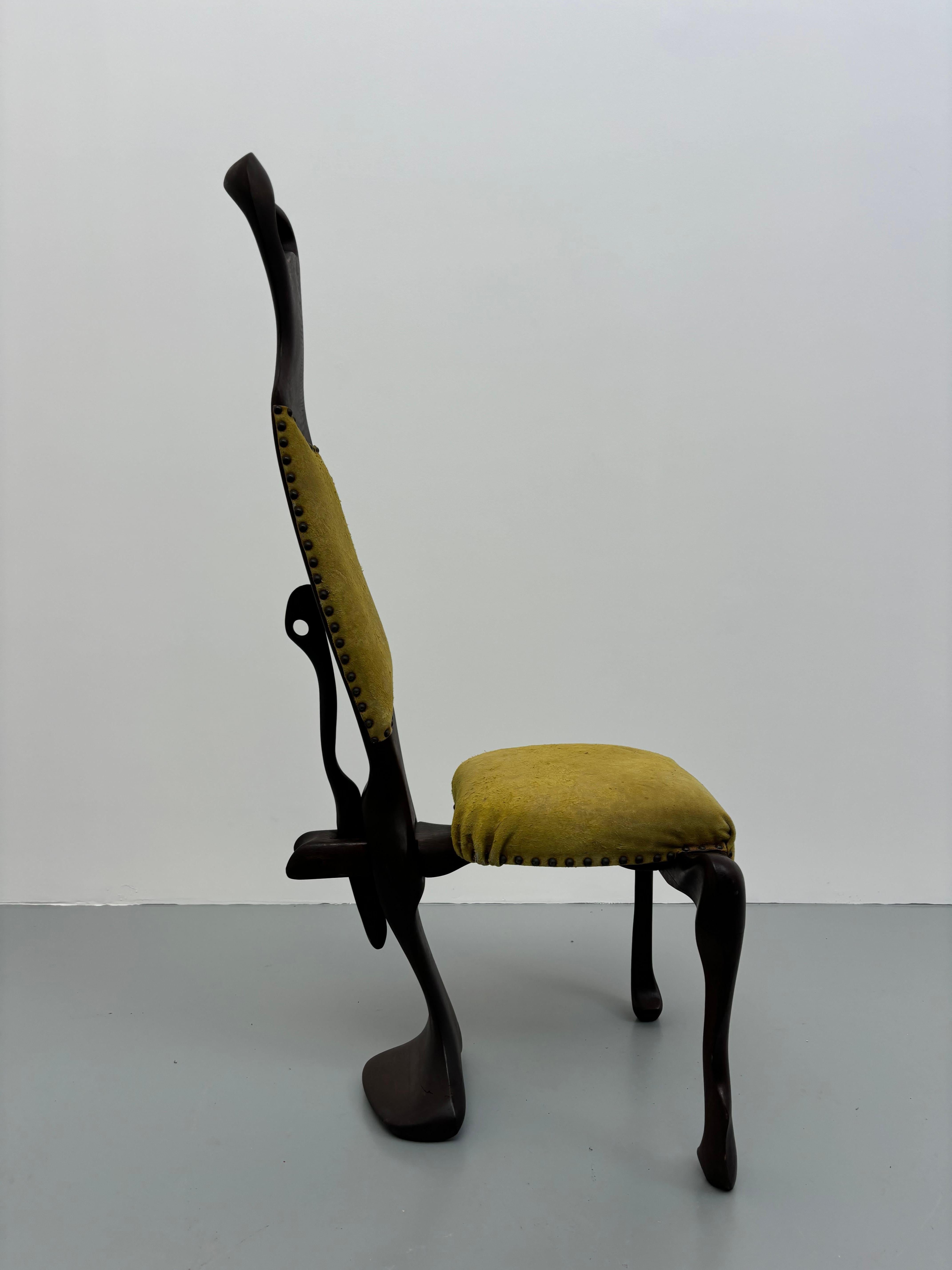 Stuhl Sculpturale von Gino Charpentier im Zustand „Gut“ im Angebot in SAINT-OUEN-SUR-SEINE, FR