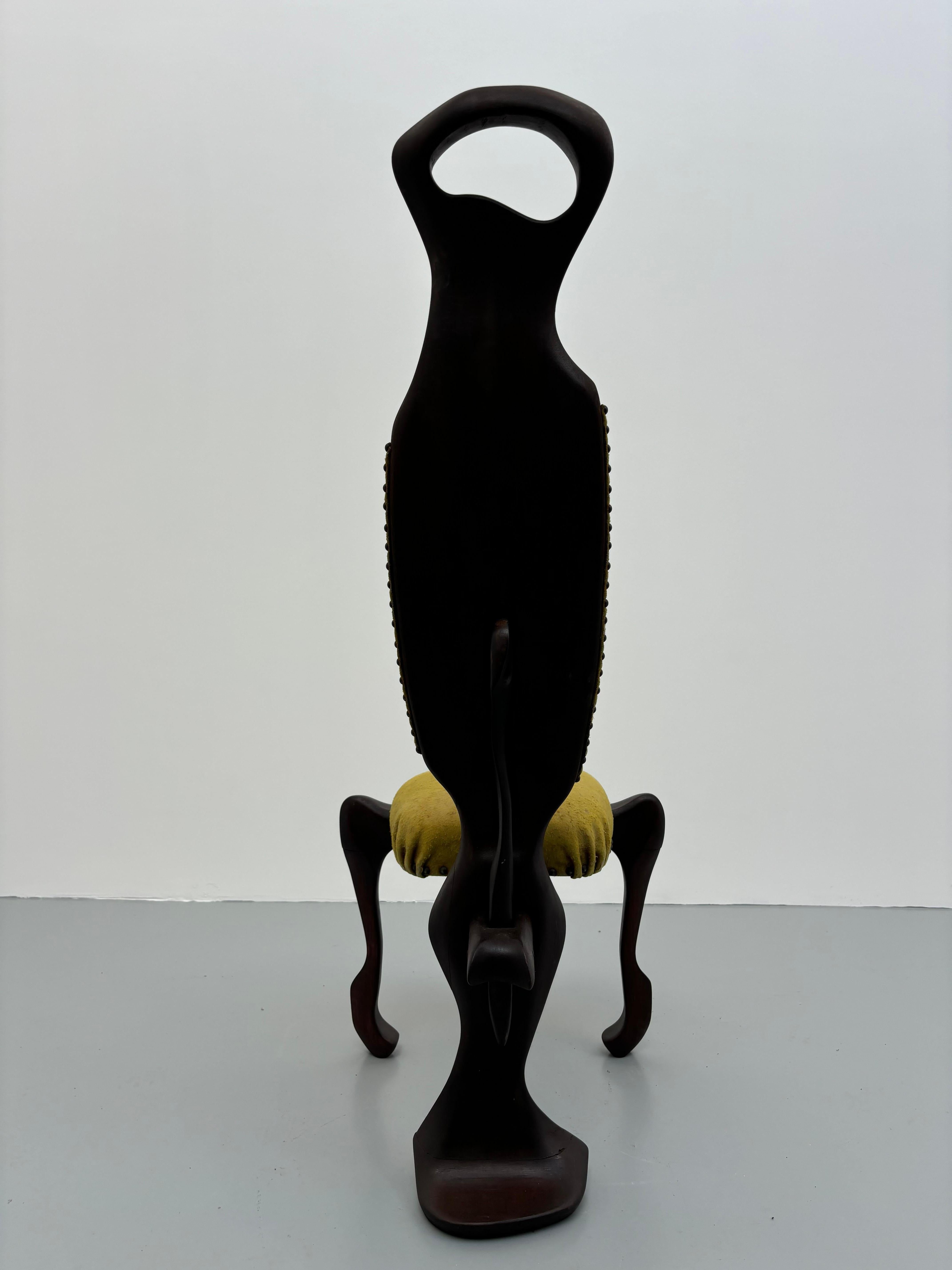 Stuhl Sculpturale von Gino Charpentier im Angebot 1