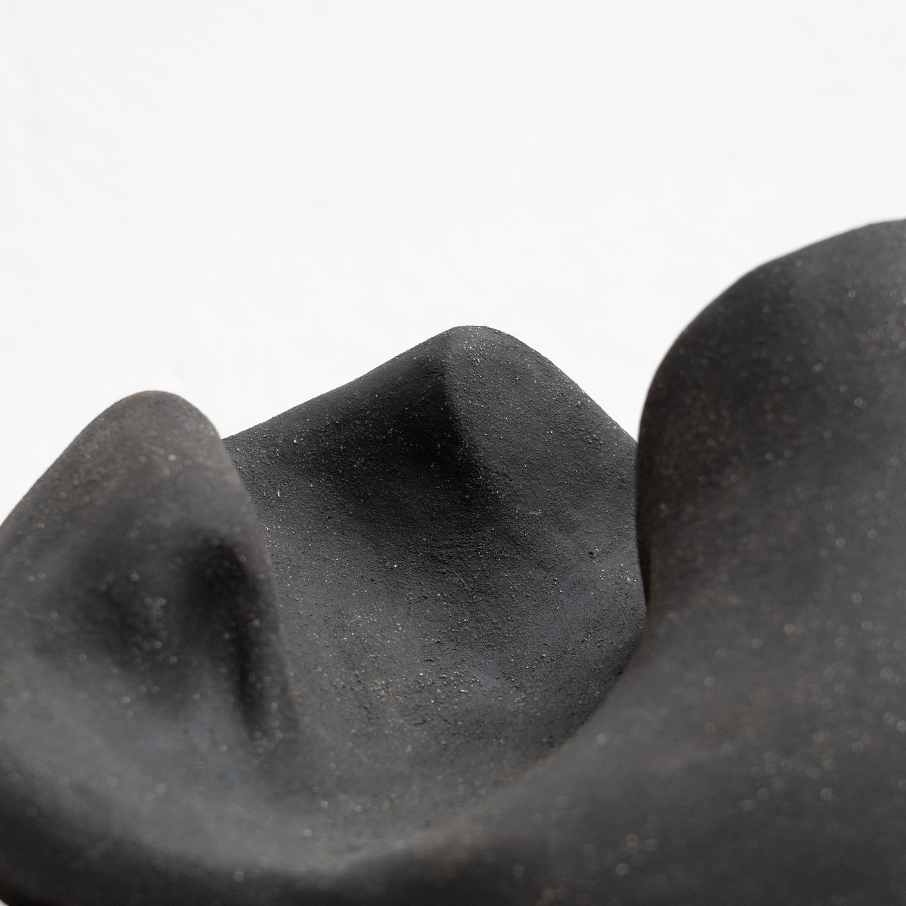 'Scultura 0002' - Scultura biomorfa in argilla cotta di David Nobaru in vendita 3