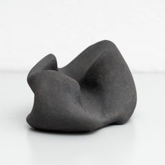 'Sculpture 0002' - High-Fired Clay Biomorphic Sculpture by David Nobaru