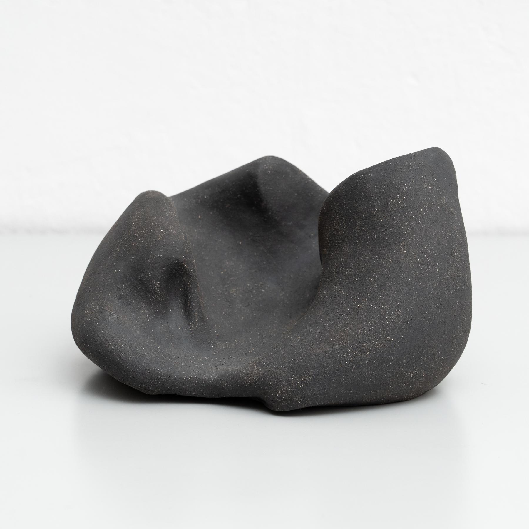 Mid-Century moderno 'Scultura 0002' - Scultura biomorfa in argilla cotta di David Nobaru in vendita