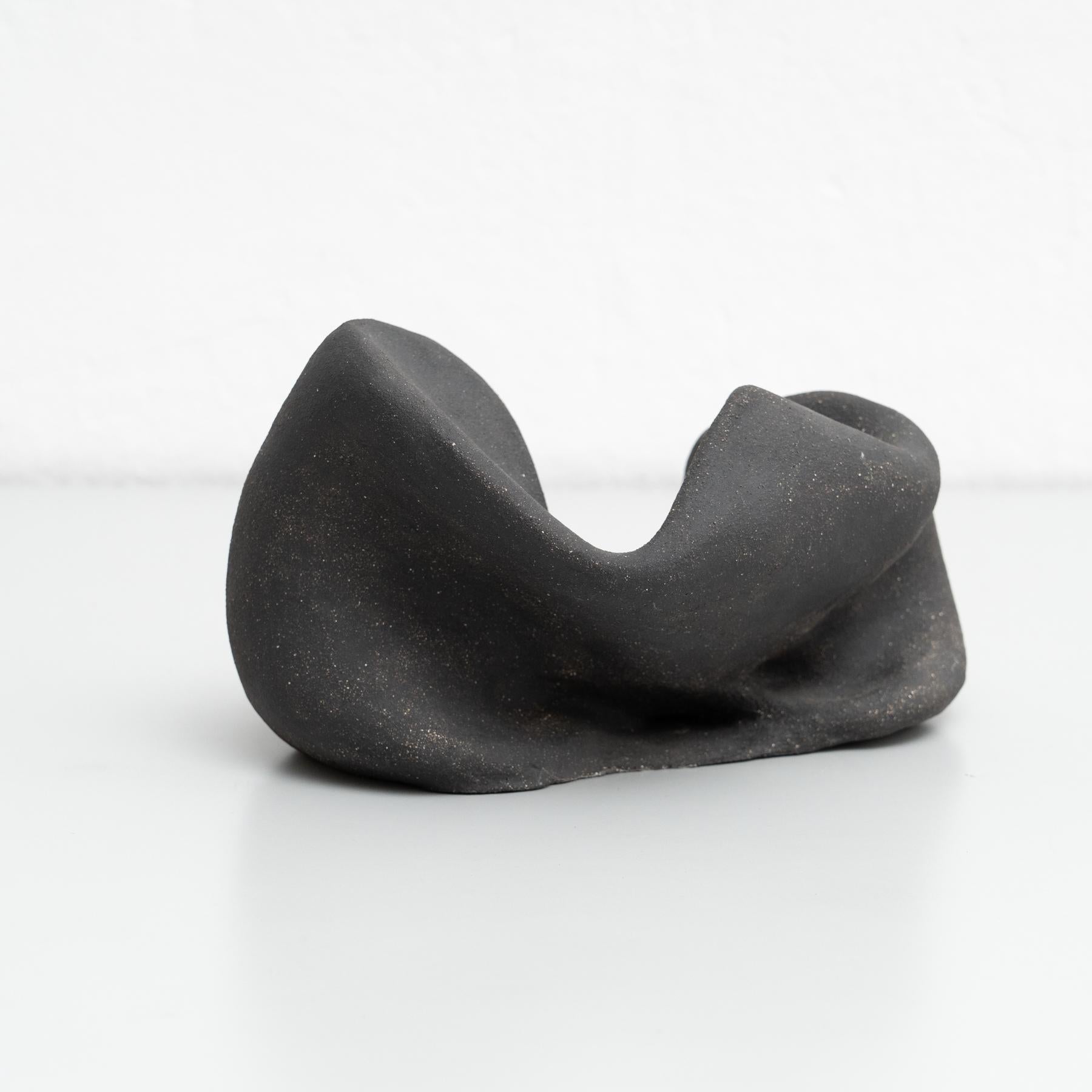 XXI secolo e contemporaneo 'Scultura 0002' - Scultura biomorfa in argilla cotta di David Nobaru in vendita
