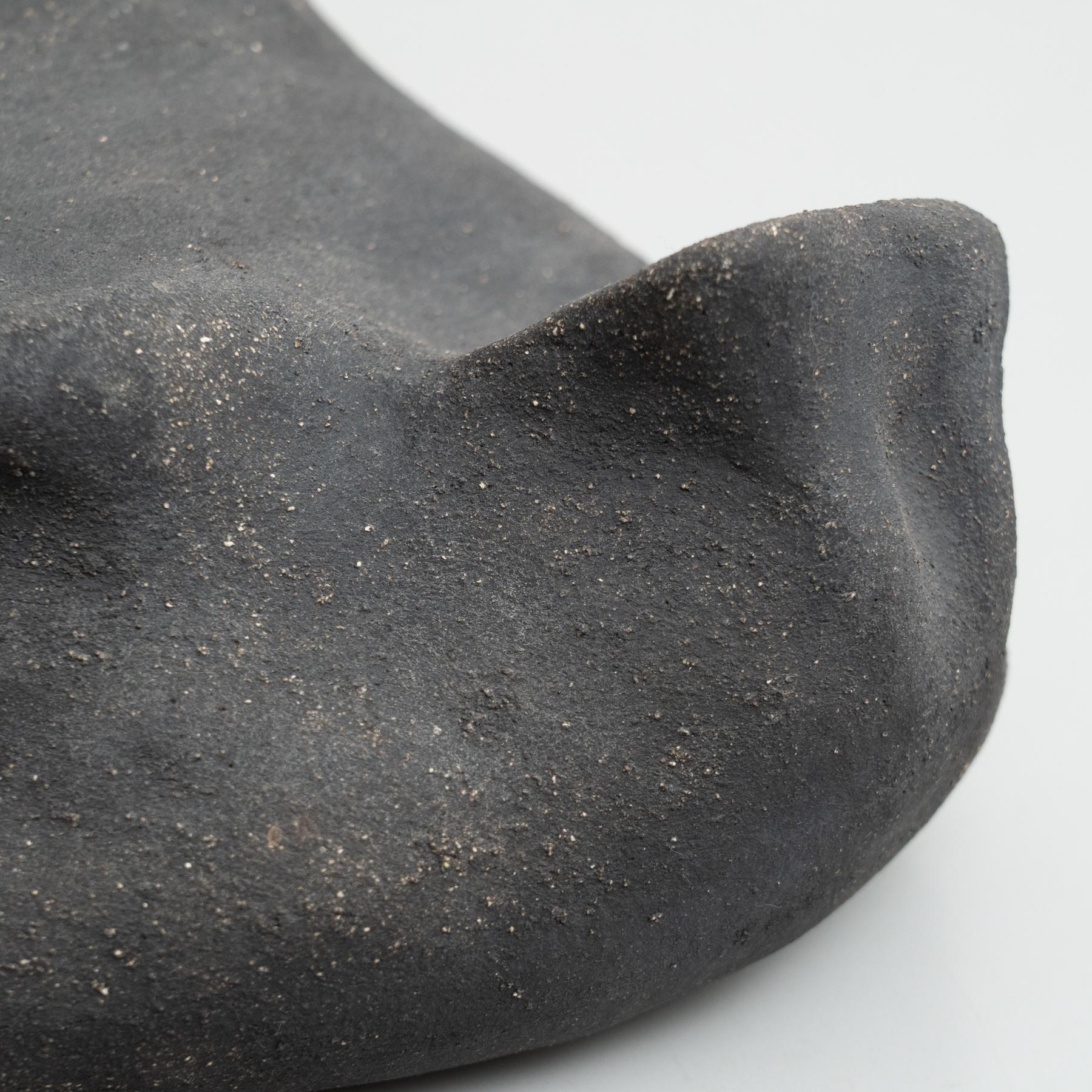 'Scultura 0005' - Scultura biomorfa in argilla cotta di David Nobaru in vendita 4