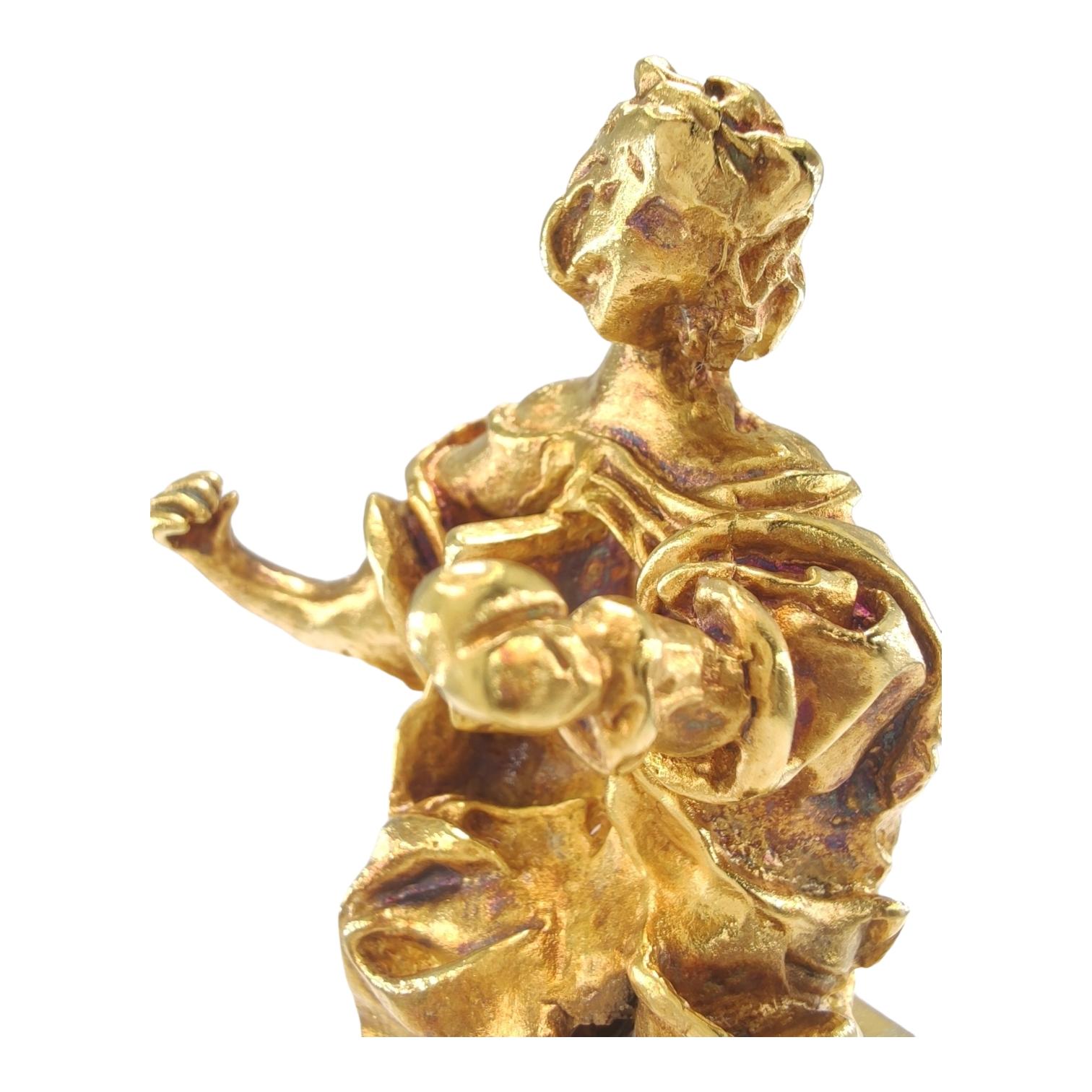  18K solid Gold Madonna of Port Lligat A Surreal Tribute by Salvador Dalí  For Sale 2