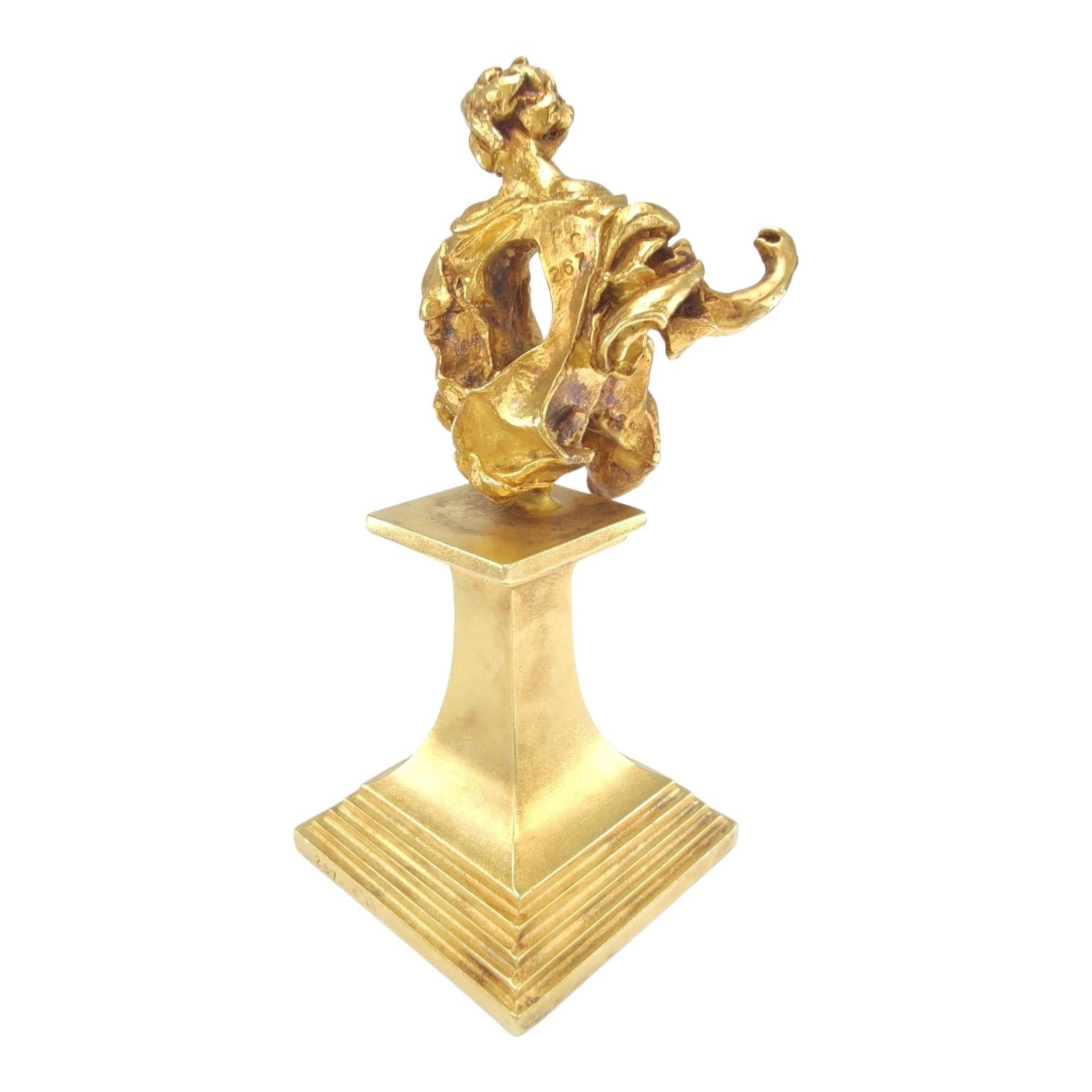 Contemporary 18K solid Gold Madonna of Port Lligat A Surreal Tribute by Salvador Dalí