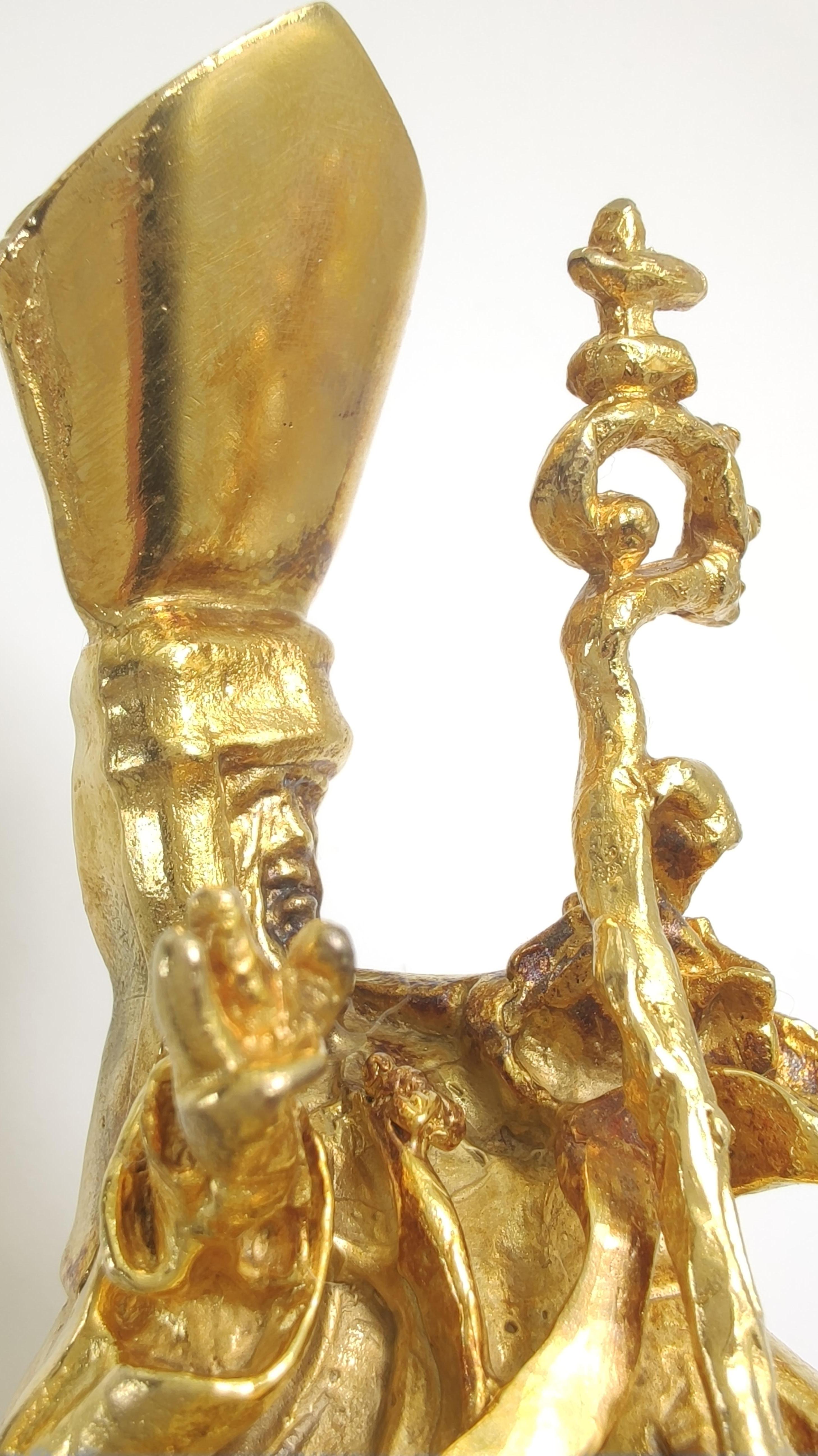Sculpture 18kt gold Saint Narcissus of the Flies  1974 Salvador Dali  For Sale 5