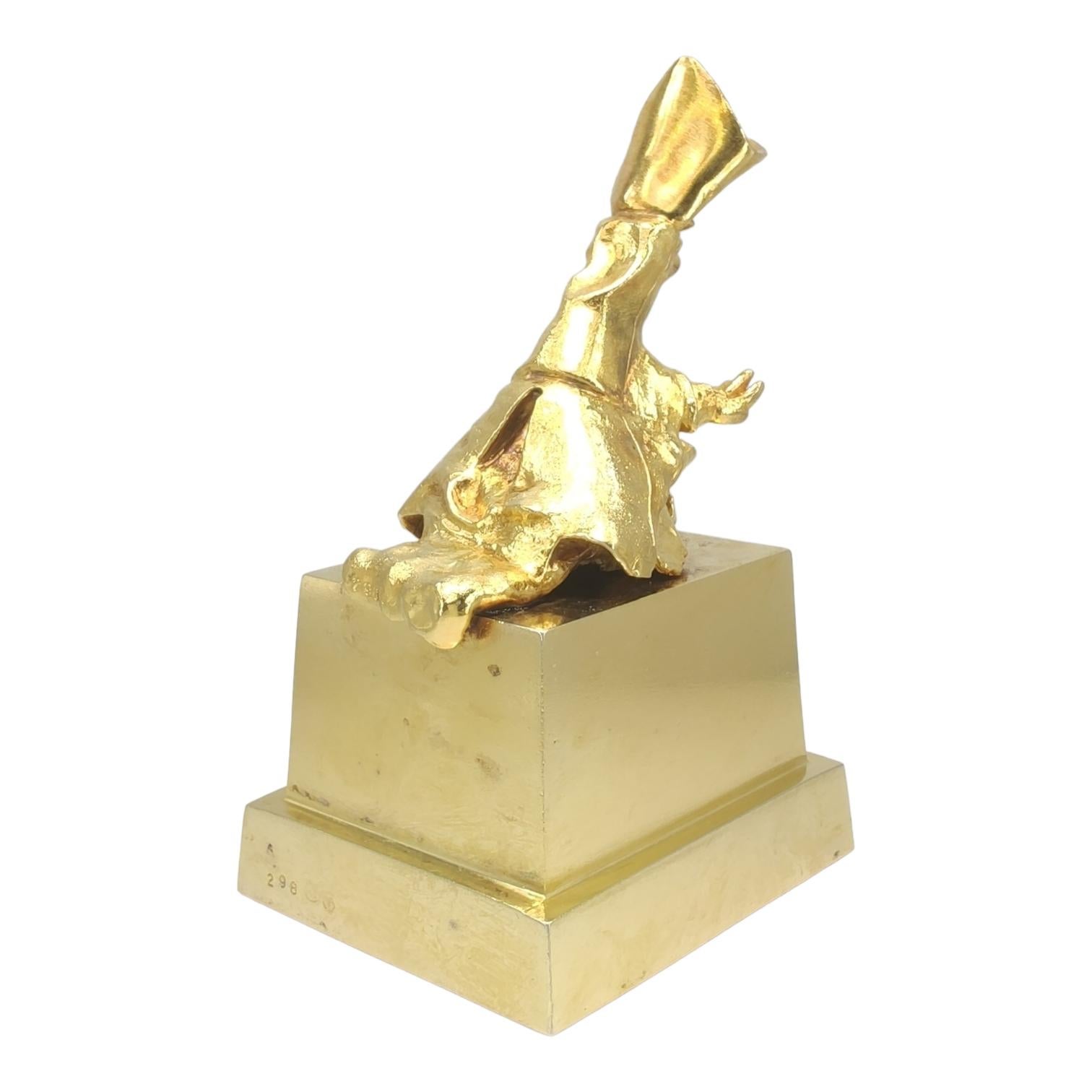 Sculpture 18kt gold Saint Narcissus of the Flies  1974 Salvador Dali  For Sale 1