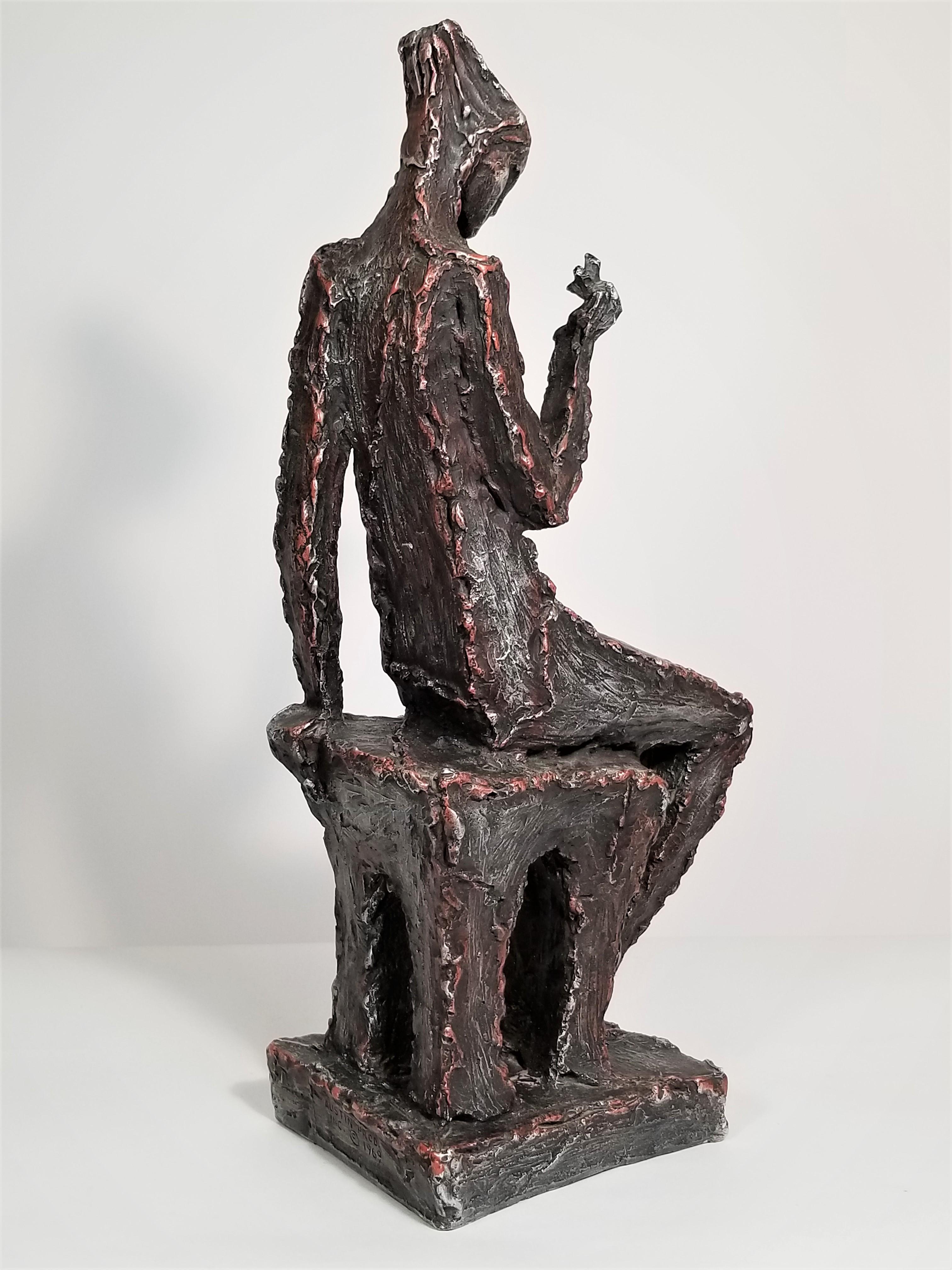 Skulptur 1969 Signiert Austin Productions Figural Brutalist im Angebot 4