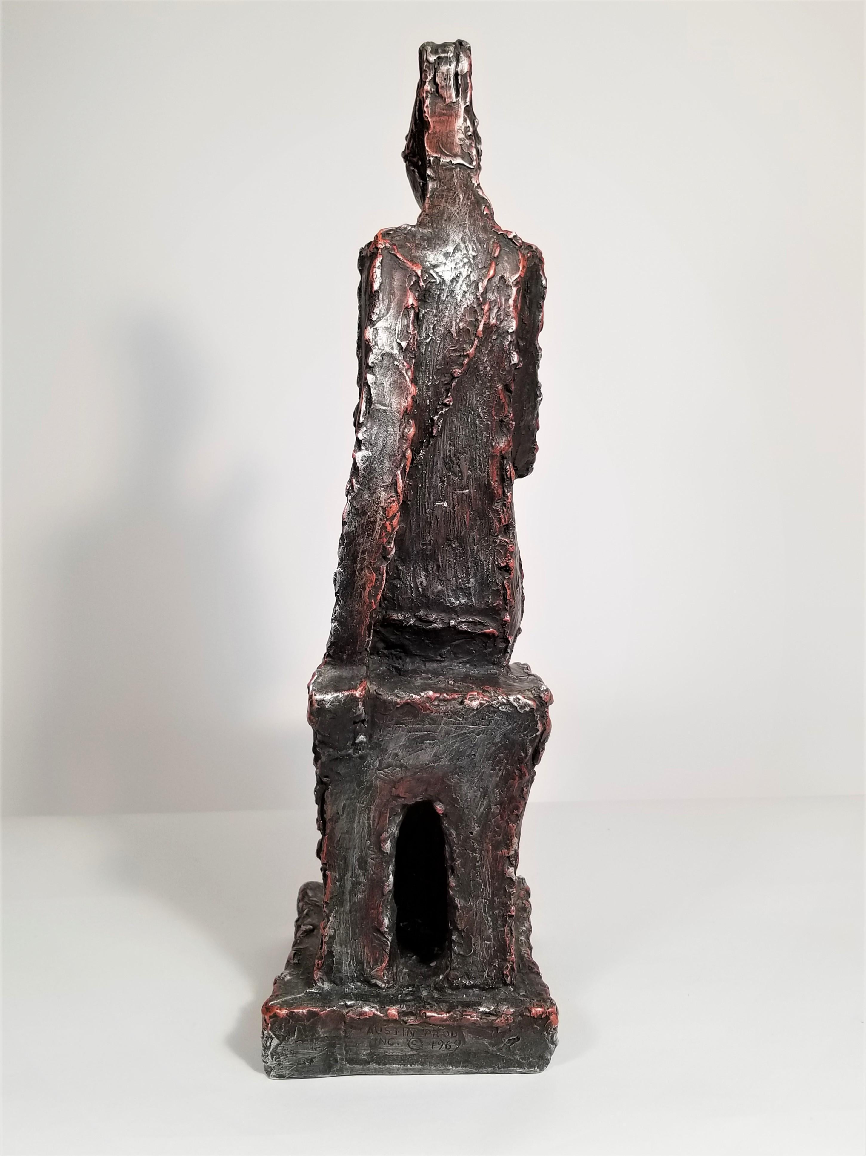 Skulptur 1969 Signiert Austin Productions Figural Brutalist (20. Jahrhundert) im Angebot