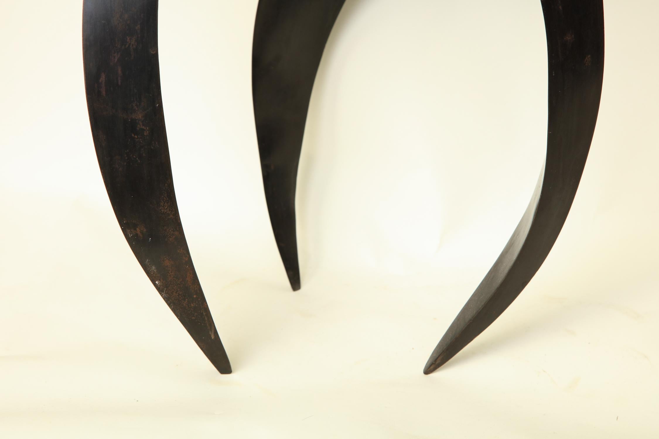 Sculpture Abstract Futurist Patinated Bronze Mid-Century Modern, Italy, 1940s In Good Condition For Sale In New York, NY