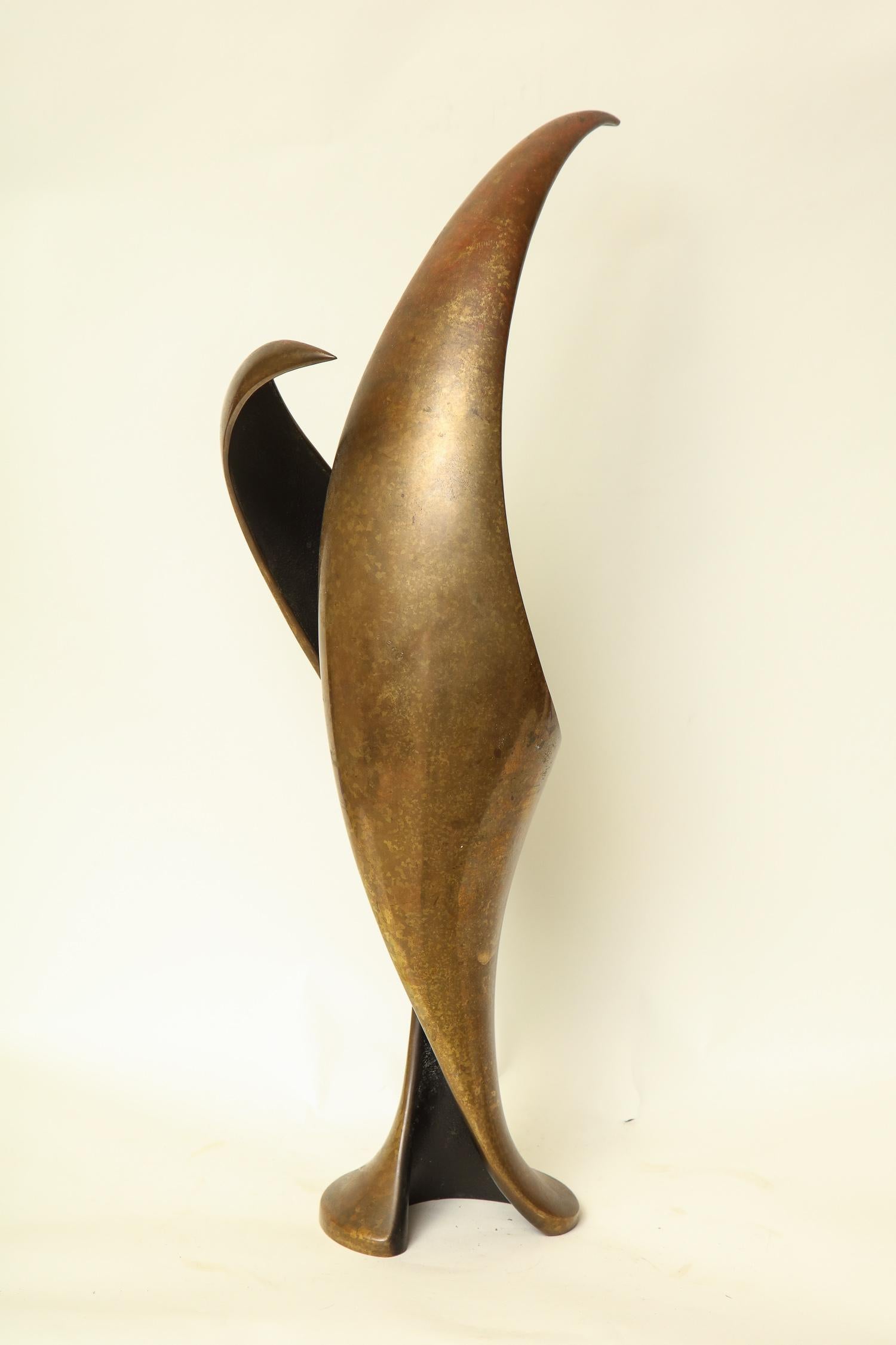 Sculpture Abstract Patinated Bronze Mid-Century Modern, 1960s For Sale 5