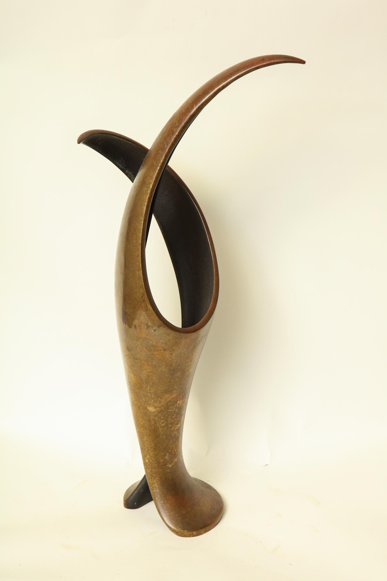 Sculpture Abstract Patinated Bronze Mid-Century Modern, 1960s For Sale 7