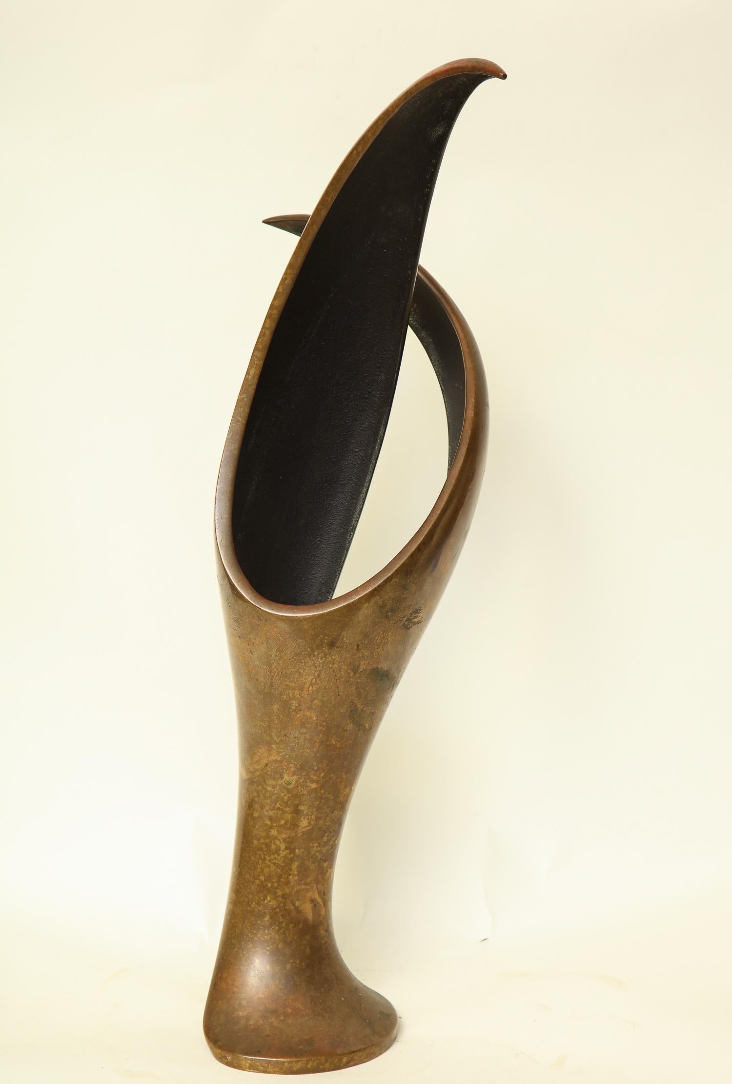 Sculpture Abstract Patinated Bronze Mid-Century Modern, 1960s For Sale 1