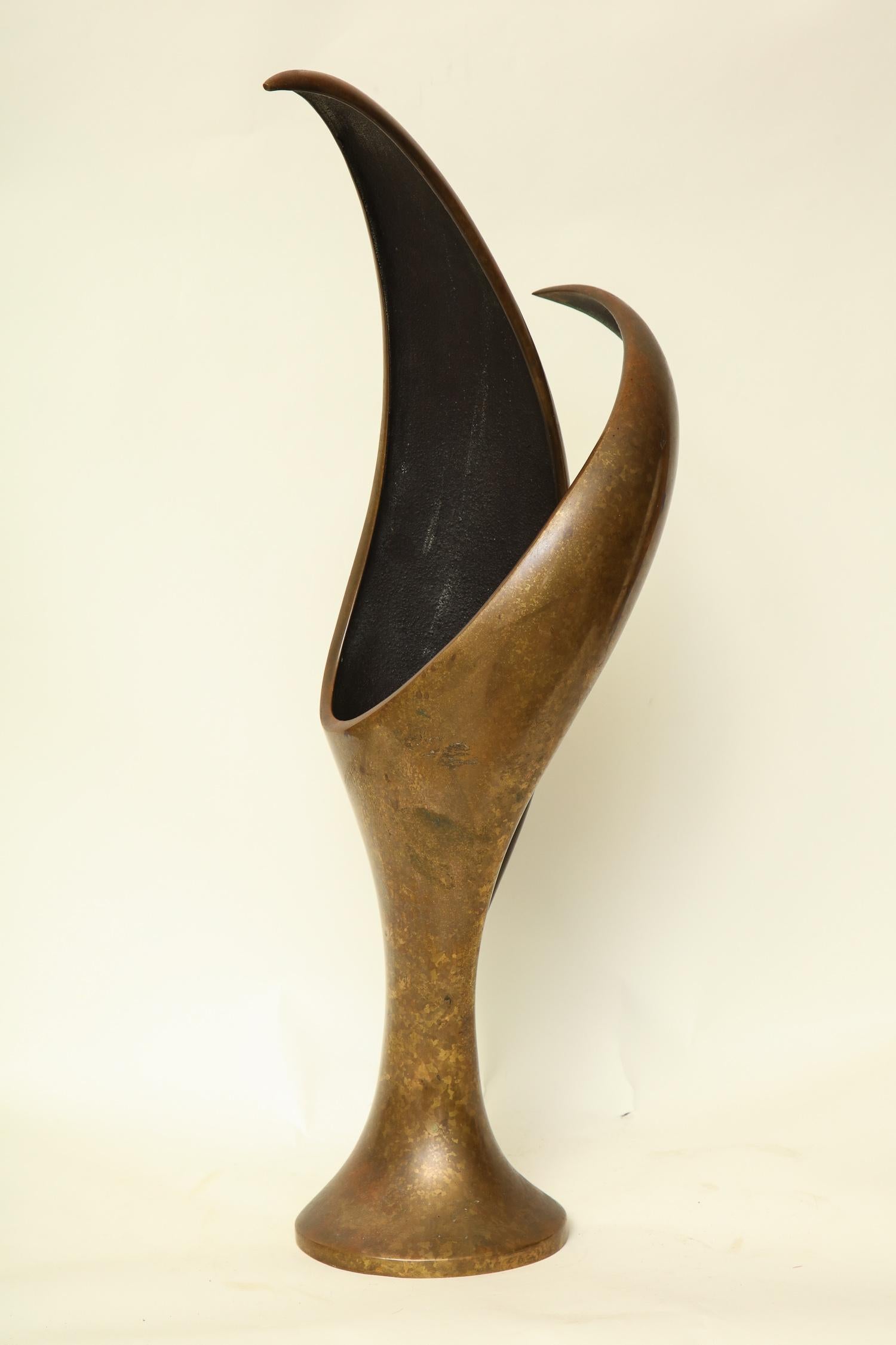 Sculpture Abstract Patinated Bronze Mid-Century Modern, 1960s For Sale 2