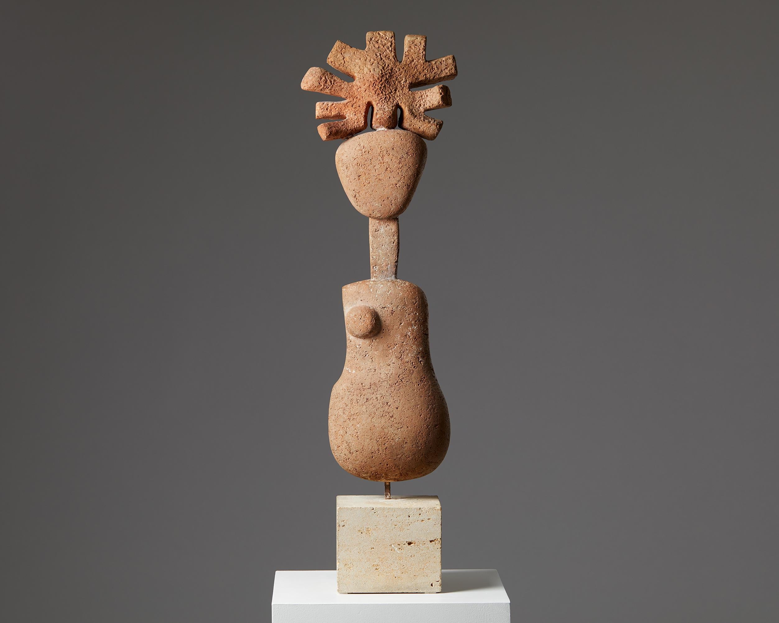 Sculpture “Amazon Pistil” by Eric Grate, 
Sweden, 1931.

Stoneware. Unique.

Provenance:
From the collection of Swedish art historian and artist Ragnar von Holten.

Measurements: 
H: 94 cm/ 37