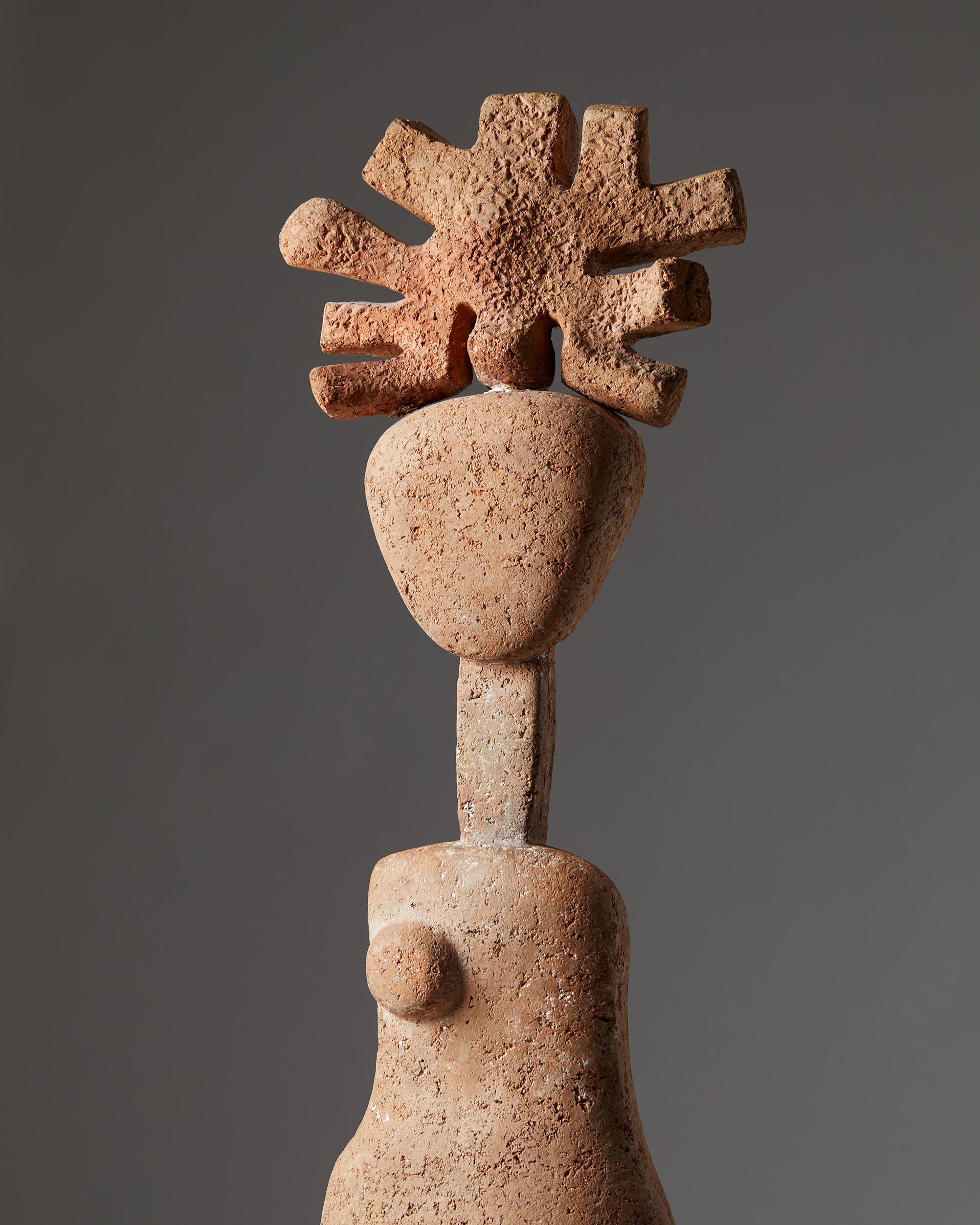 Mid-Century Modern Sculpture “Amazon Pistil” Designed by Eric Grate, Unique Sculpture, Sweden, 1931