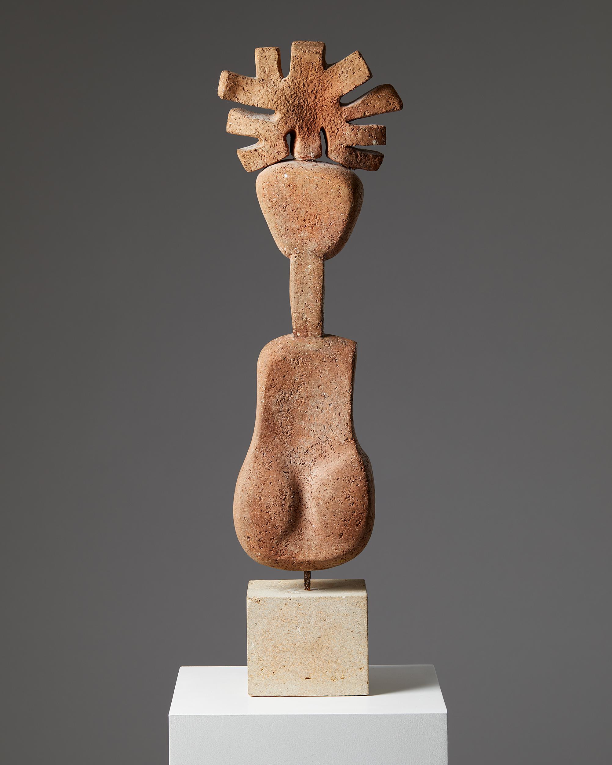 Sculpture “Amazon Pistil” Designed by Eric Grate, Unique Sculpture, Sweden, 1931 In Good Condition In Stockholm, SE