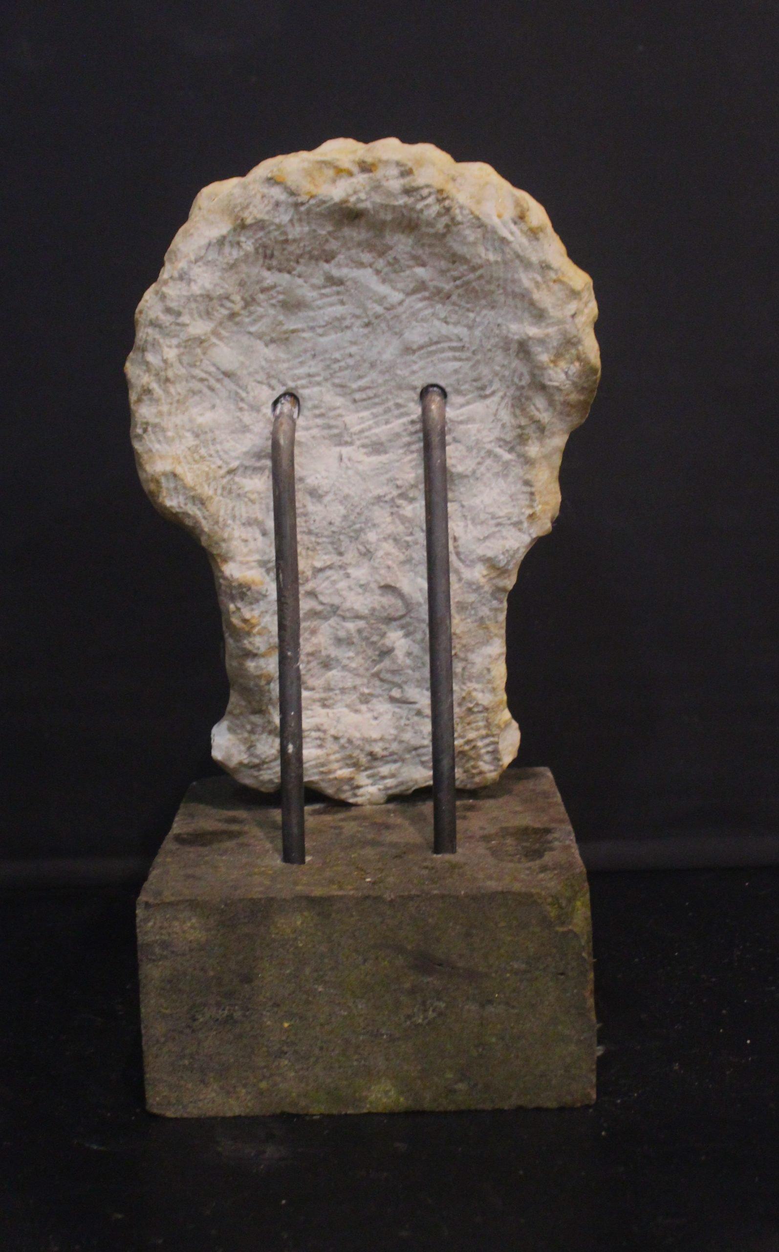 Escultura, Antigua cabeza de Caracalla, escultura de mármol, H.73 m siglo XX en venta