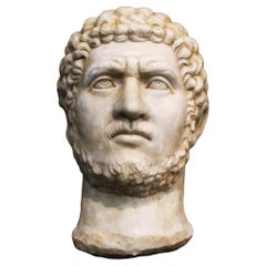 Escultura, Antigua cabeza de Caracalla, escultura de mármol, H.73 m