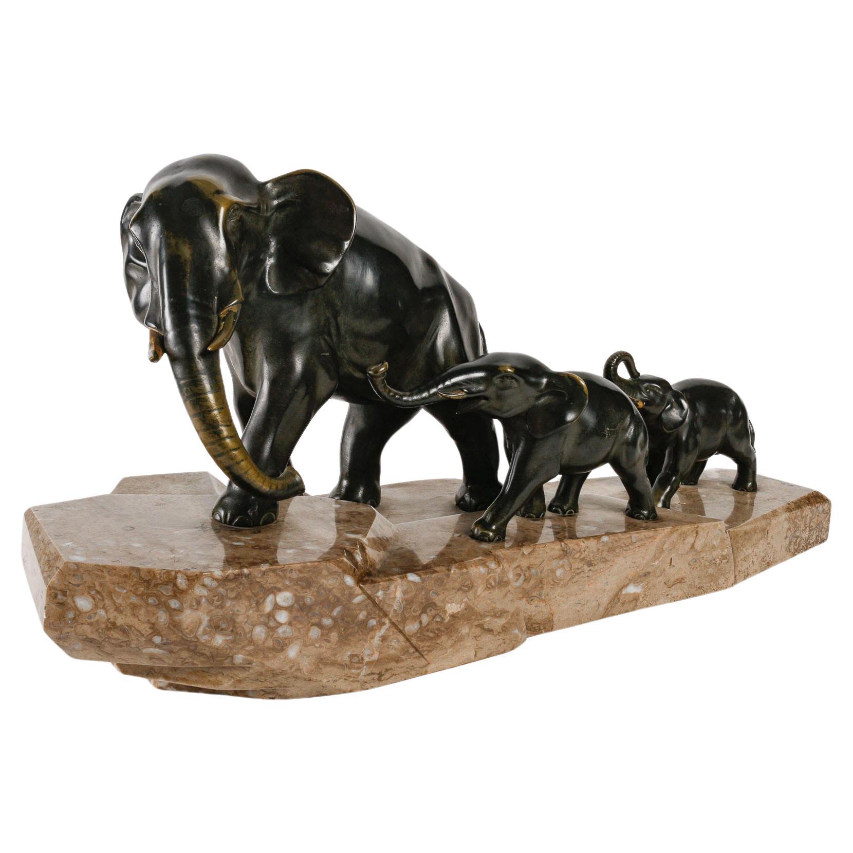 Sculpture, Animal Bronze by J.Brault, Early 20th Century.