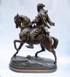 Sculpture 'Arab on Horseback' Foundry Pewter